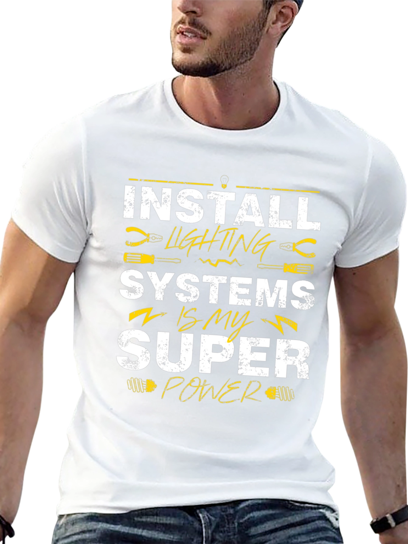 Install Lighting Systems Super Power T-Shirt