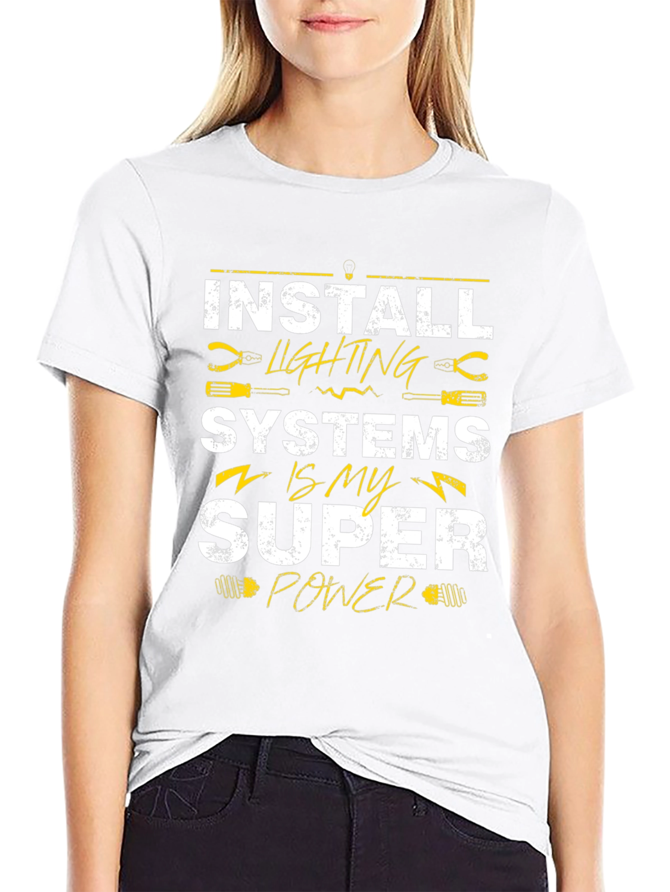 Install Lighting Systems Super Power T-Shirt
