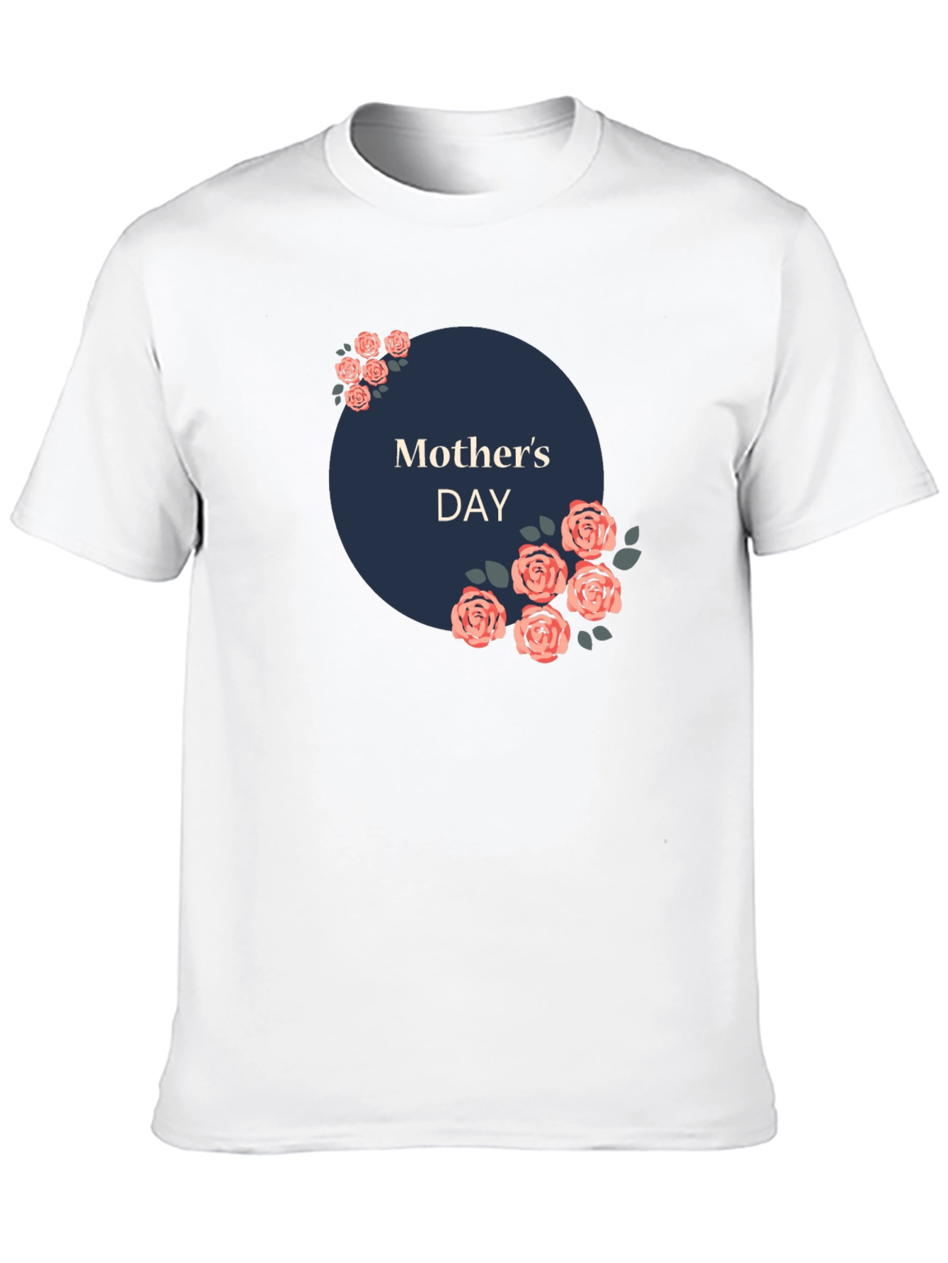 Mothers Day Floral T-Shirt - Black