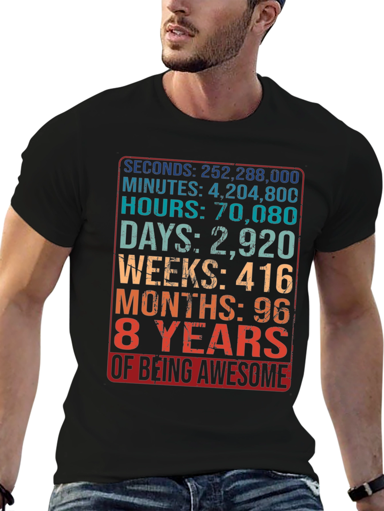 8 Years of Being Awesome T-Shirt