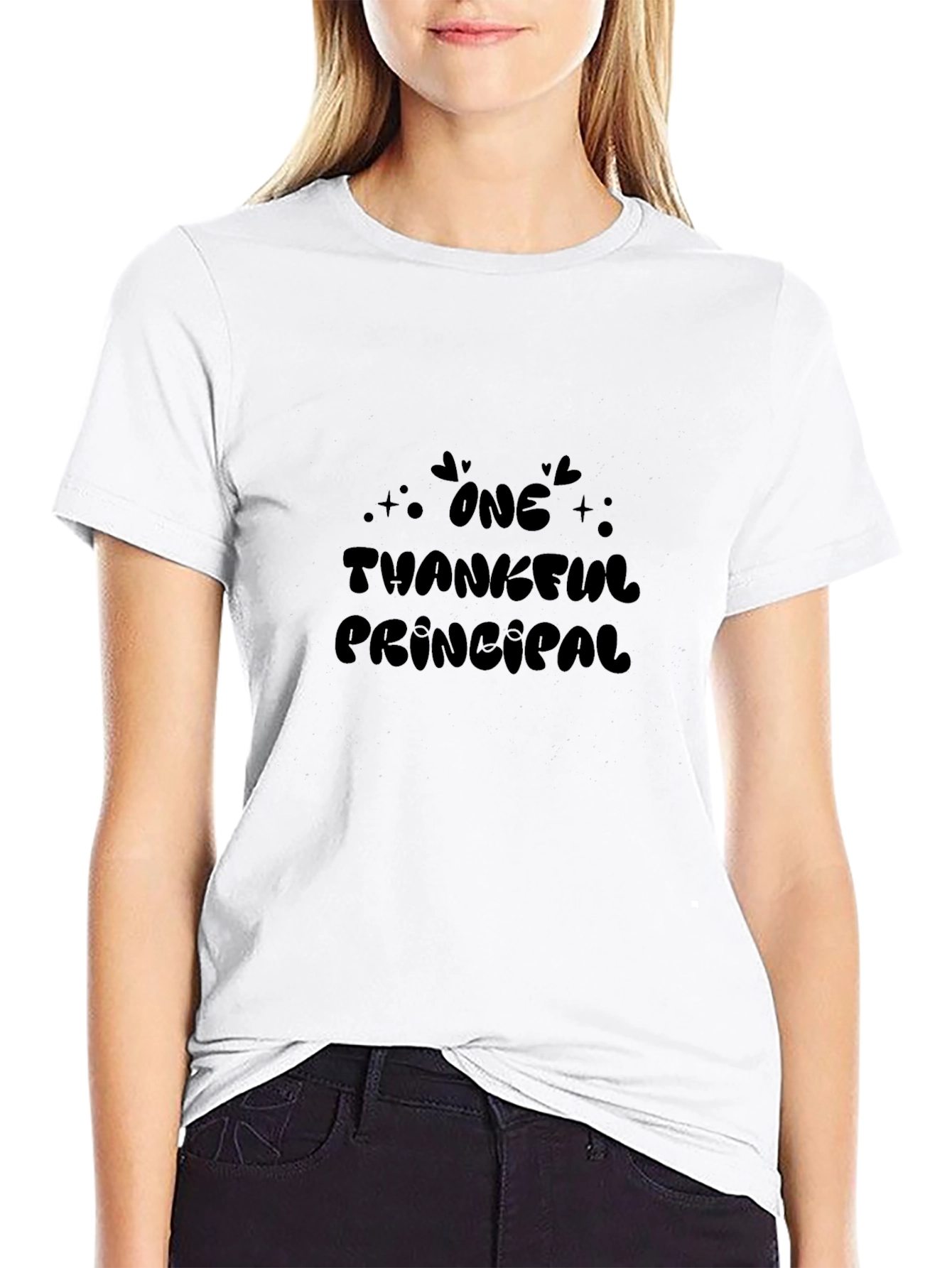 Thankful Principal Graphic Tee - Black