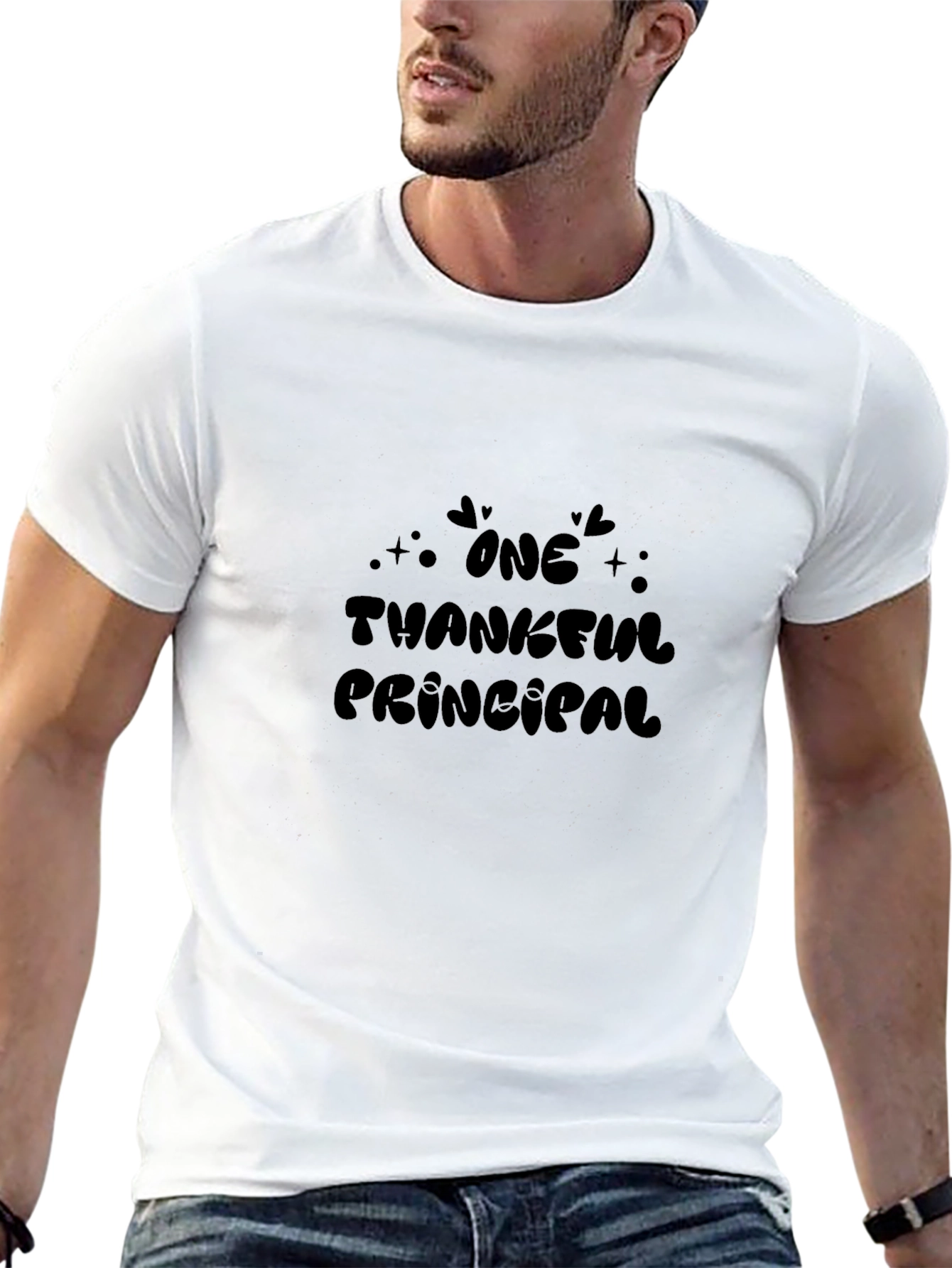 Thankful Principal Graphic Tee - Black