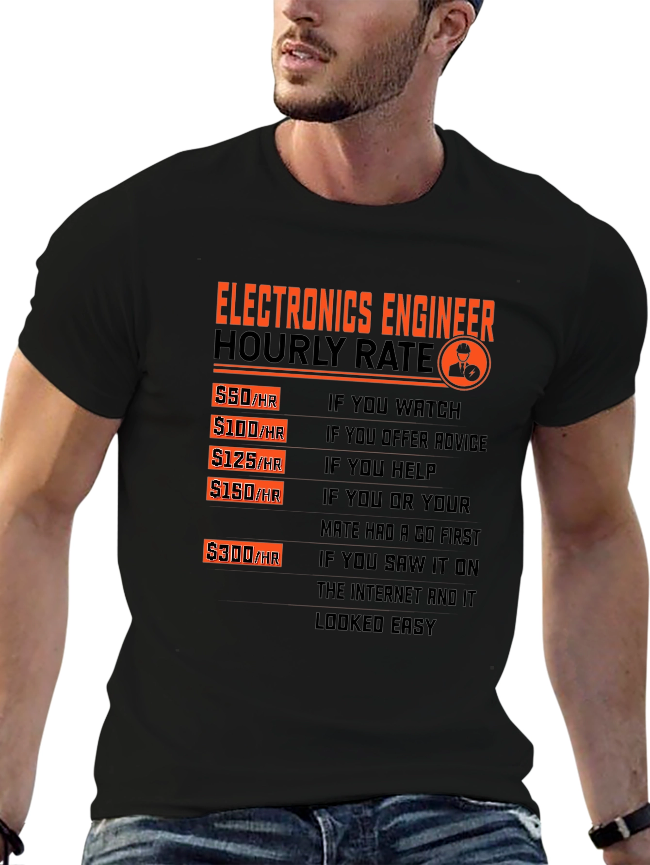 Electronics Engineer Hourly Rate Funny T-Shirt