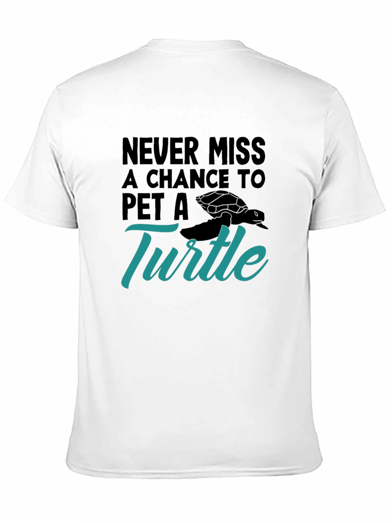 Pet A Turtle Graphic Tee - Black