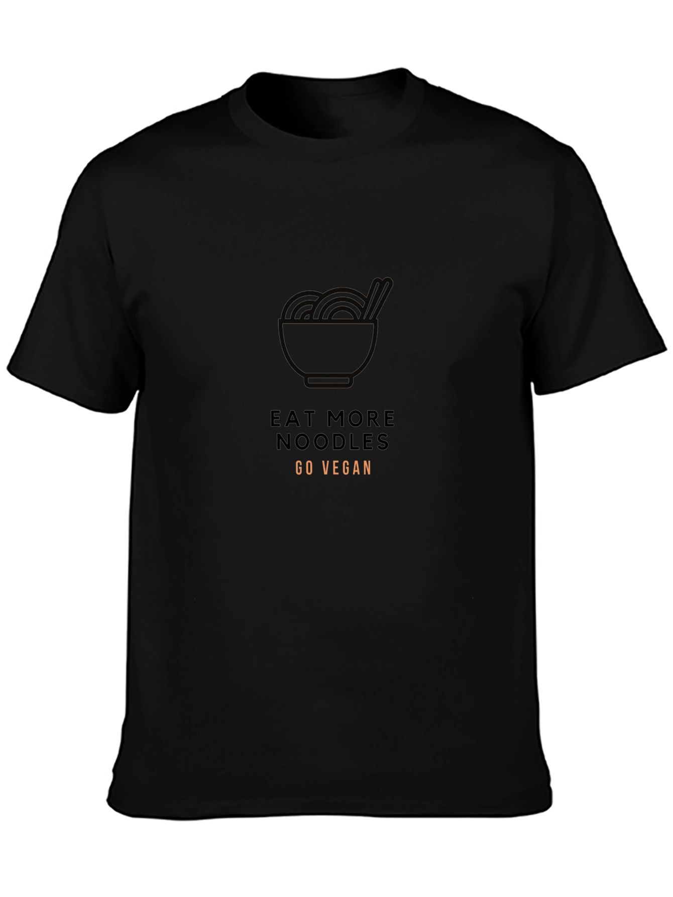 Eat More Noodles Go Vegan Graphic Tee