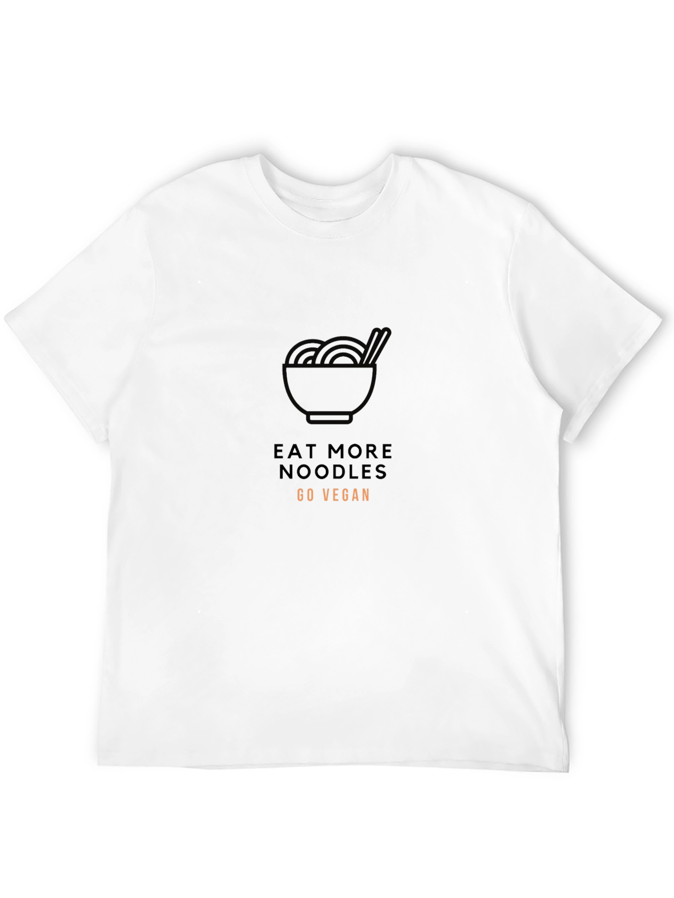 Eat More Noodles Go Vegan Graphic Tee