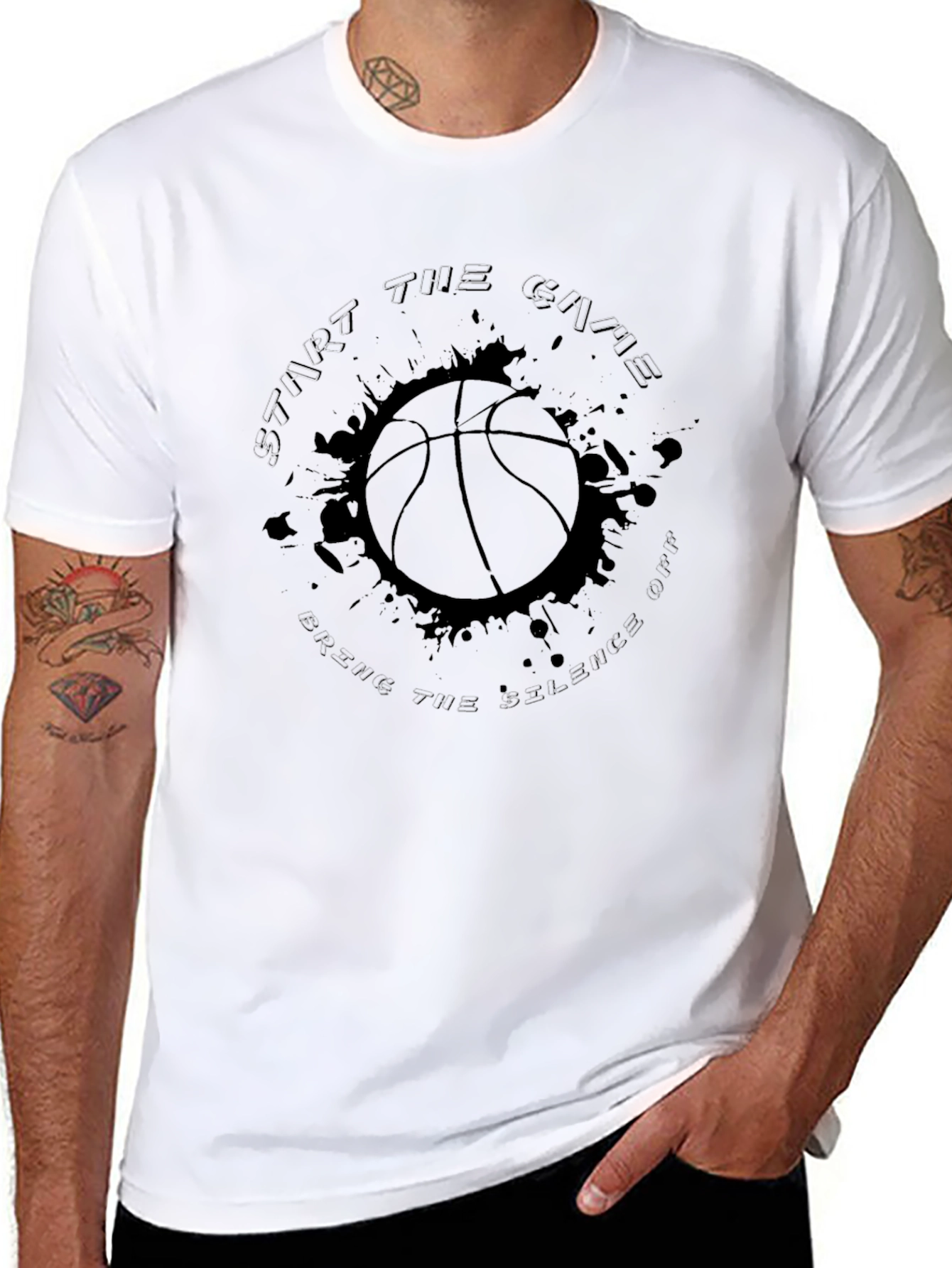 Basketball Graphic Tee - Start the Game Design