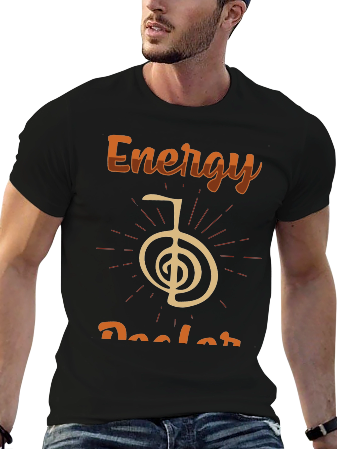 Energy Healer Black Graphic Tee