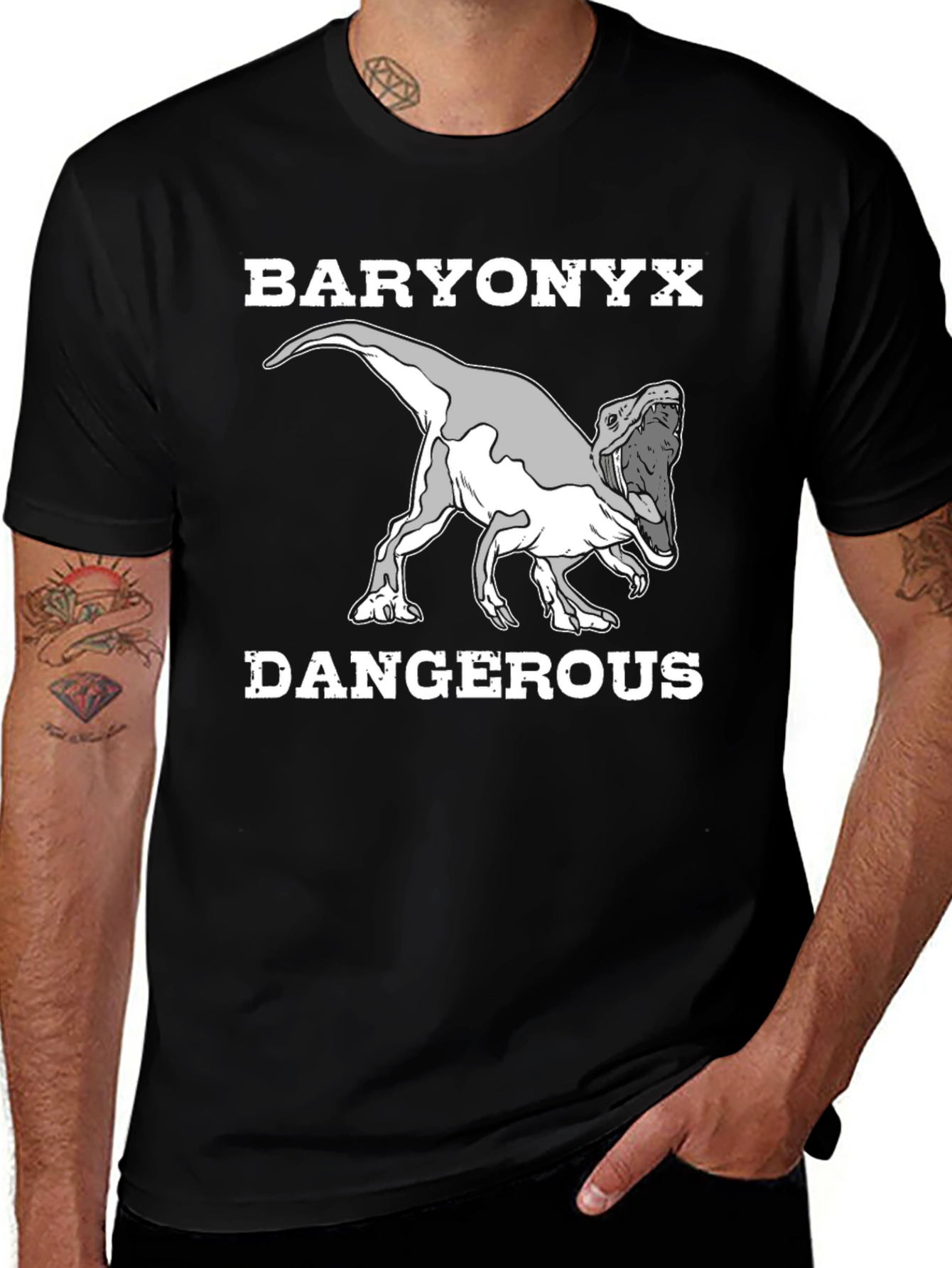 Baryonyx Dangerous Dinosaur Graphic Tee