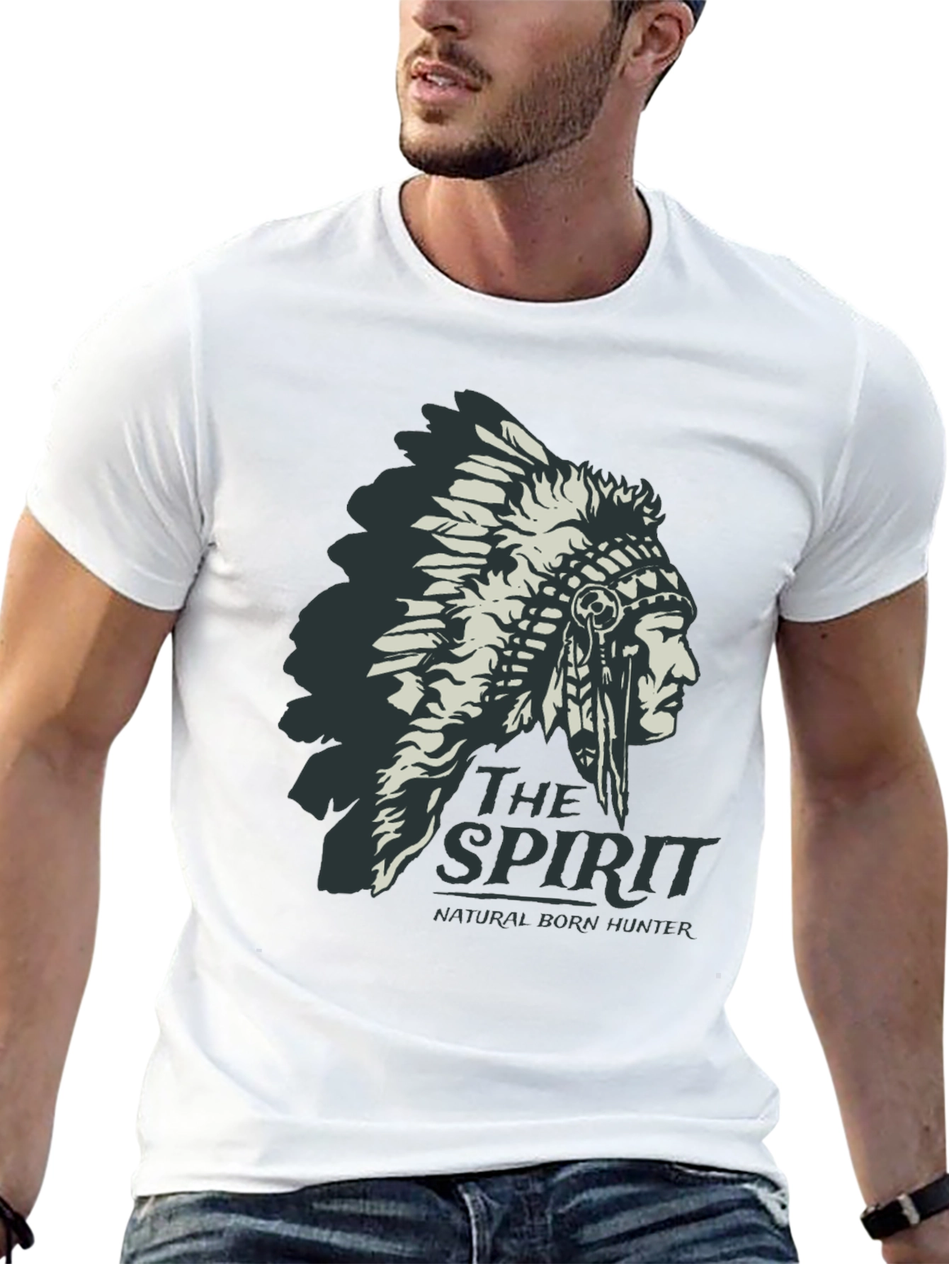 The Spirit Tee - Native American Headdress Graphic T-Shirt