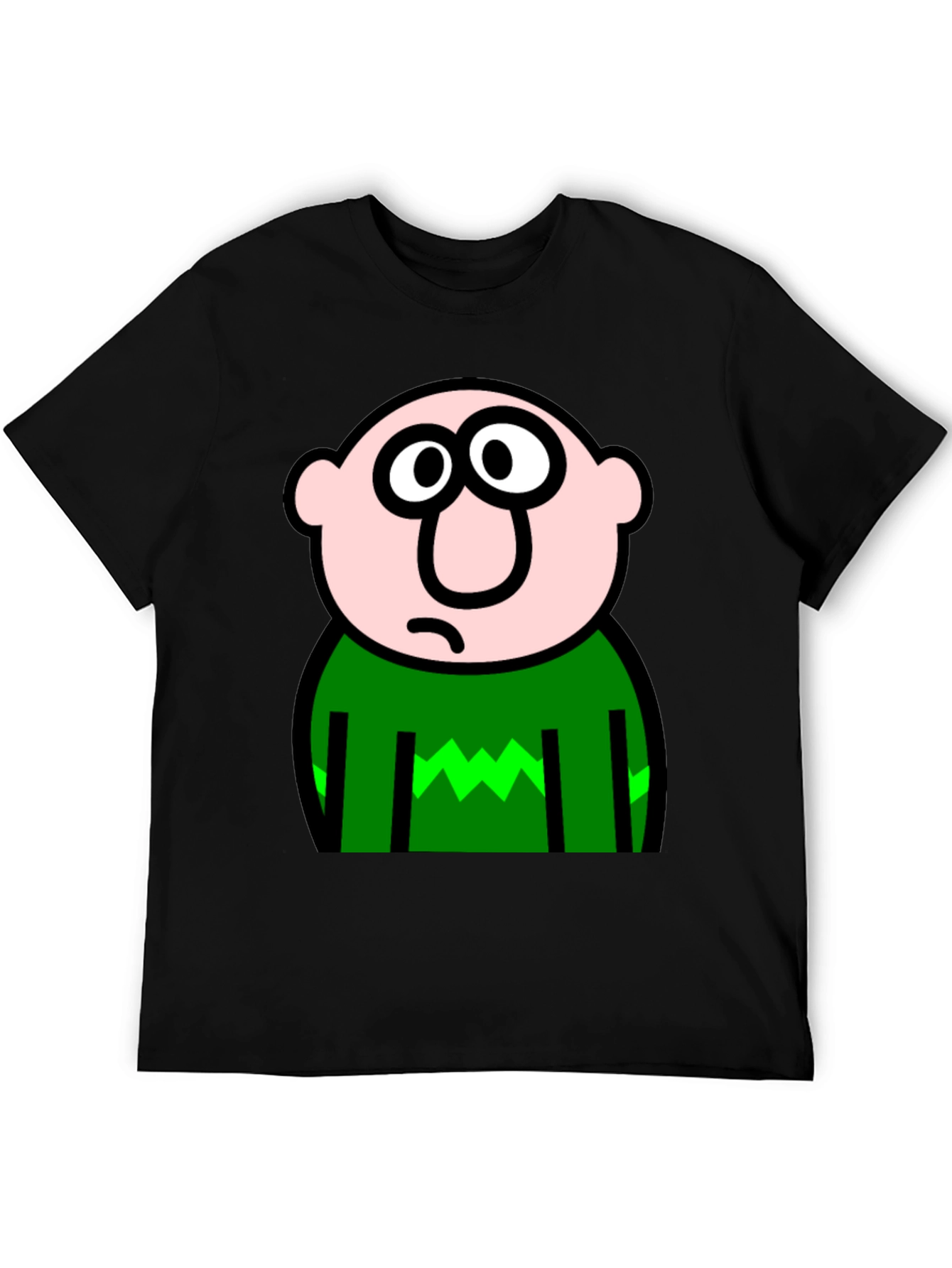 Cartoon Character Black T-Shirt