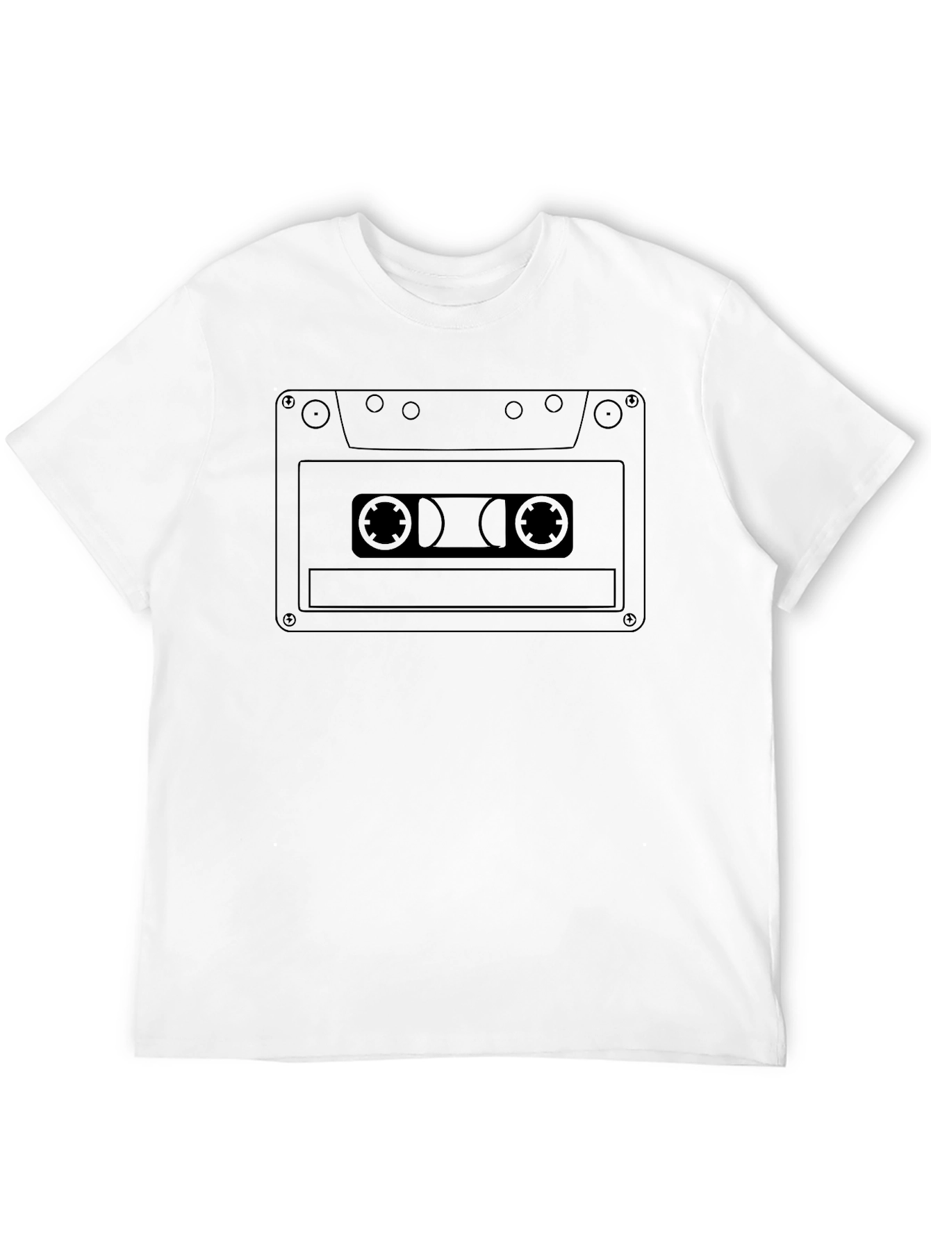 Retro Cassette Tape Graphic Tee - Classic Style