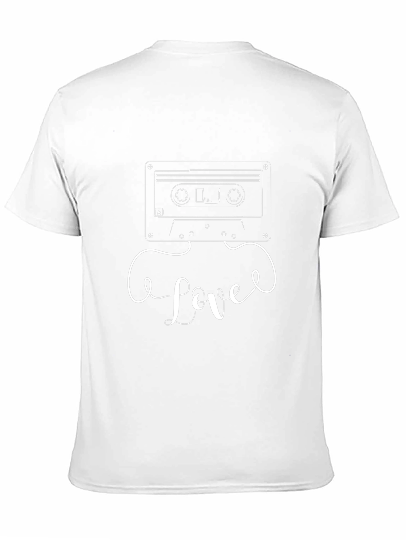 Retro Love Cassette Tape Graphic T-Shirt