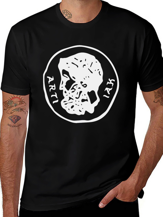 Ancient Coin Graphic Tee - Black