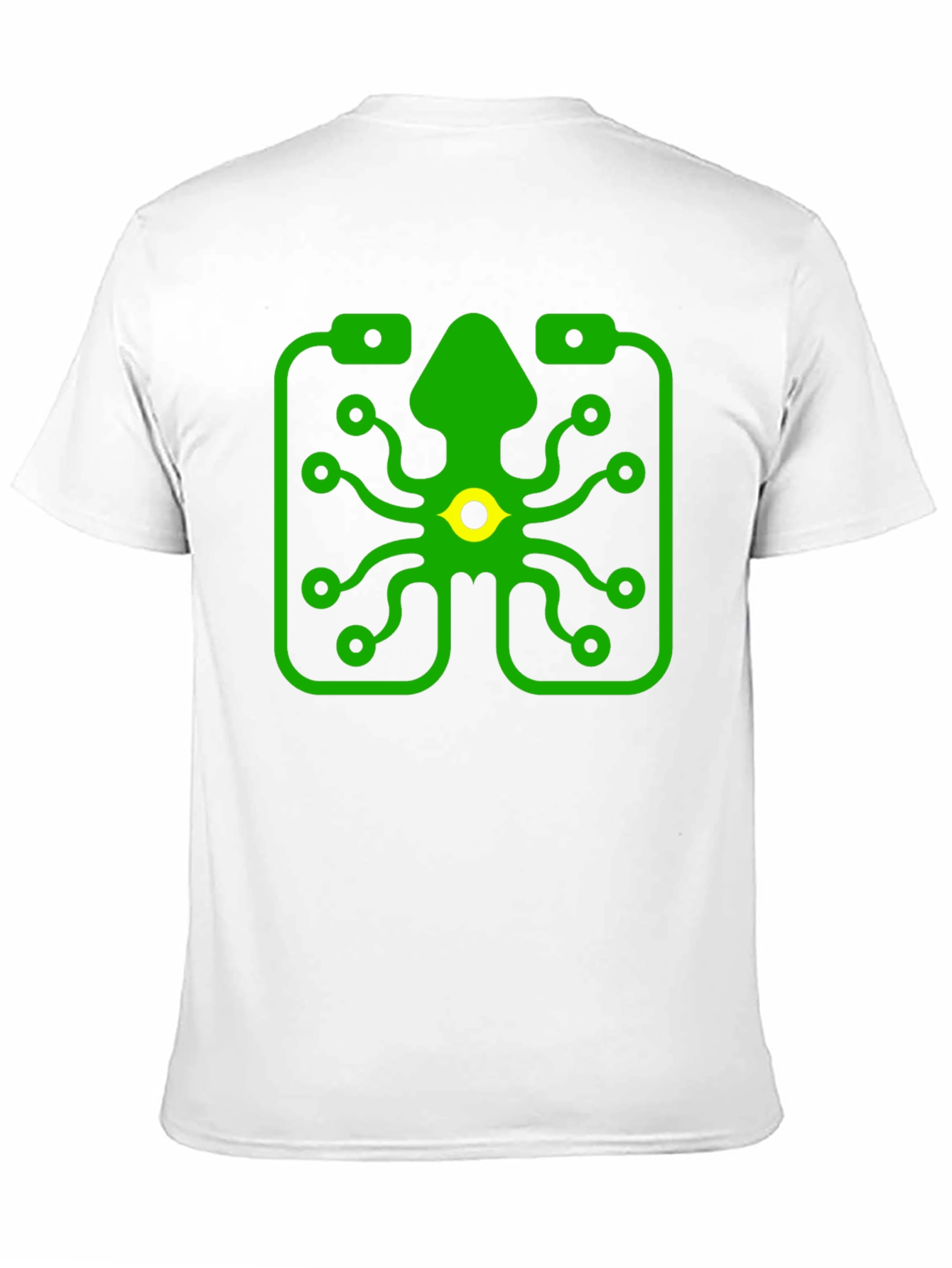 Circuit Squid Graphic Tee - Black Cotton T-Shirt