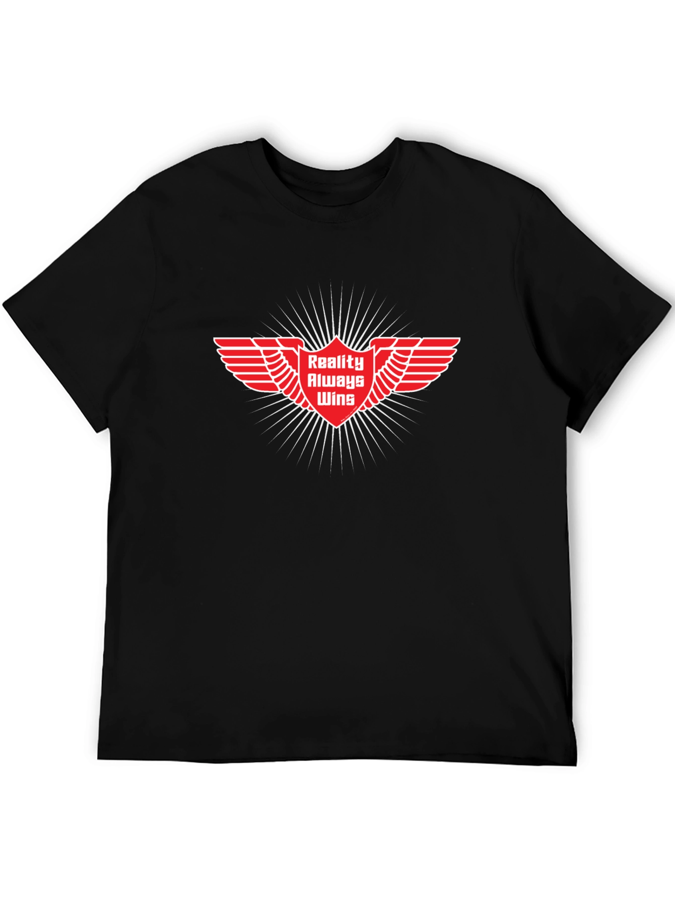 Reality Always Wins Graphic T-Shirt - Black