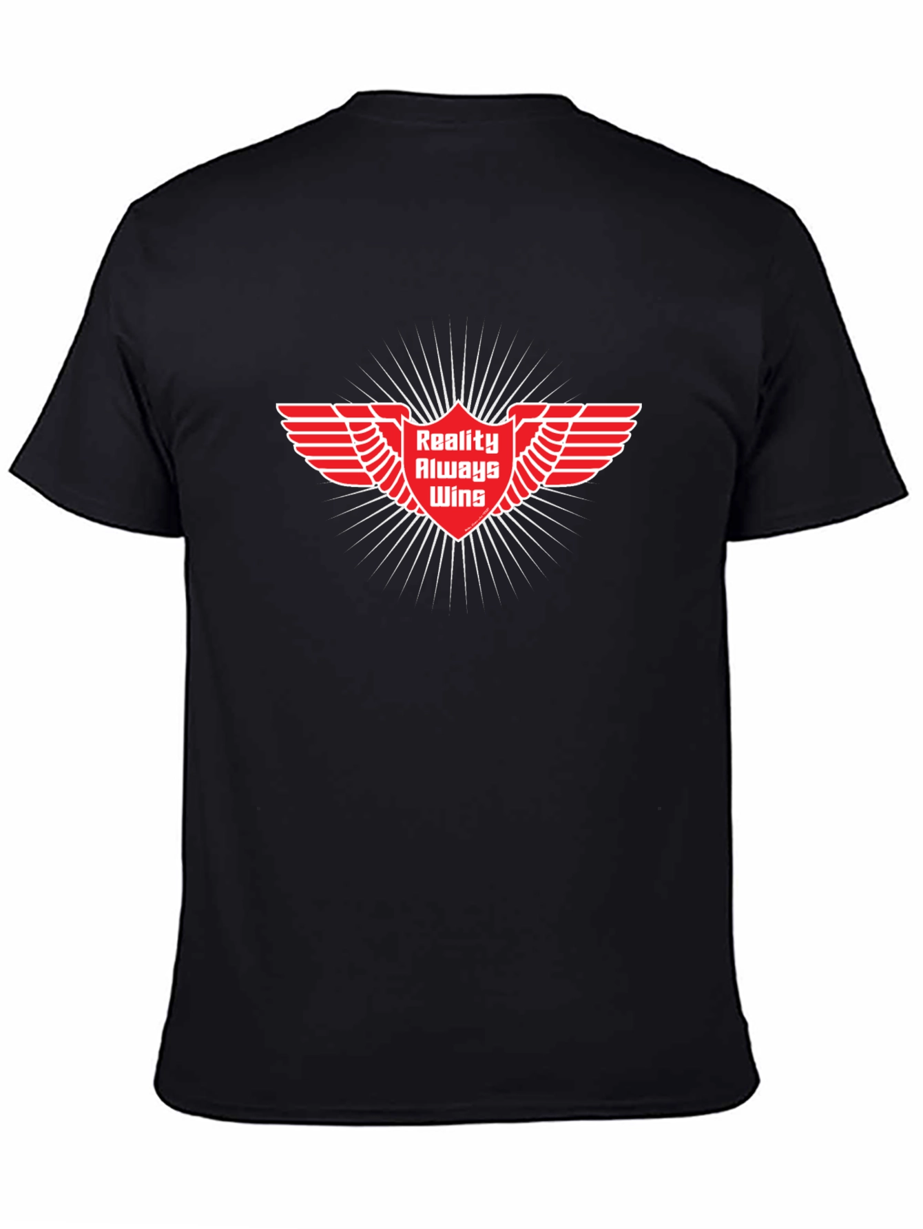 Reality Always Wins Graphic T-Shirt - Black