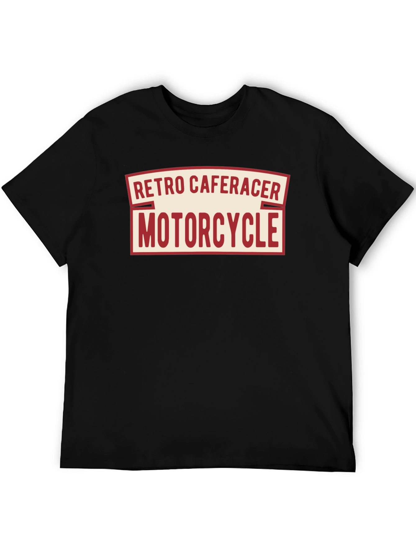 Retro Cafe Racer Motorcycle T-Shirt
