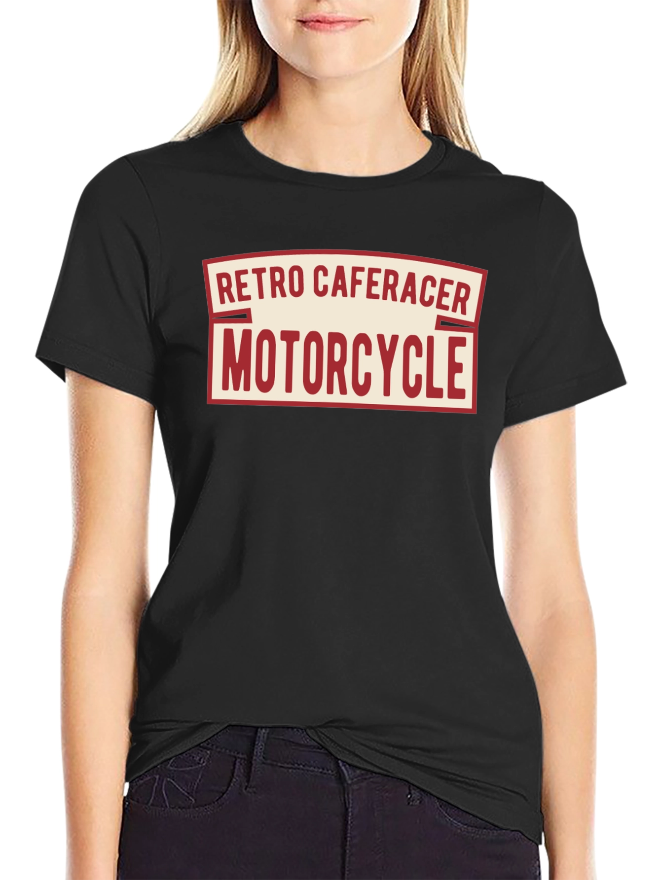Retro Cafe Racer Motorcycle T-Shirt