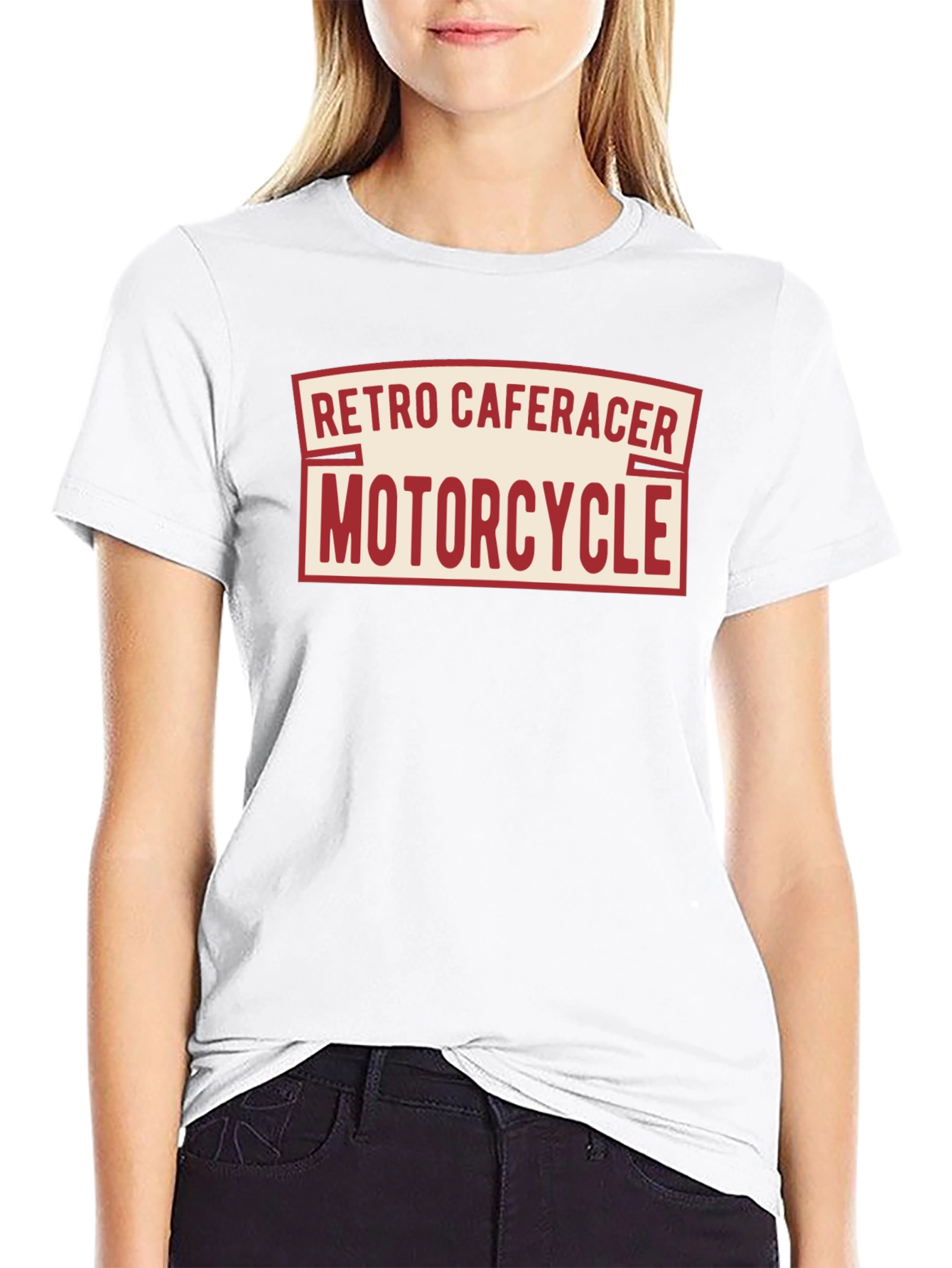 Retro Cafe Racer Motorcycle T-Shirt