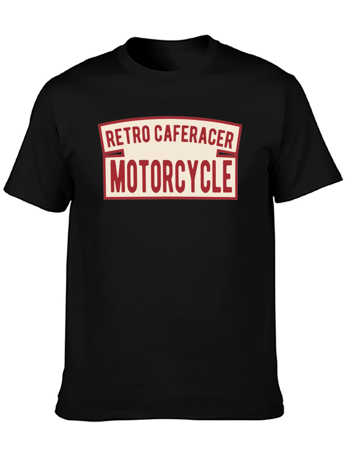 Retro Cafe Racer Motorcycle T-Shirt