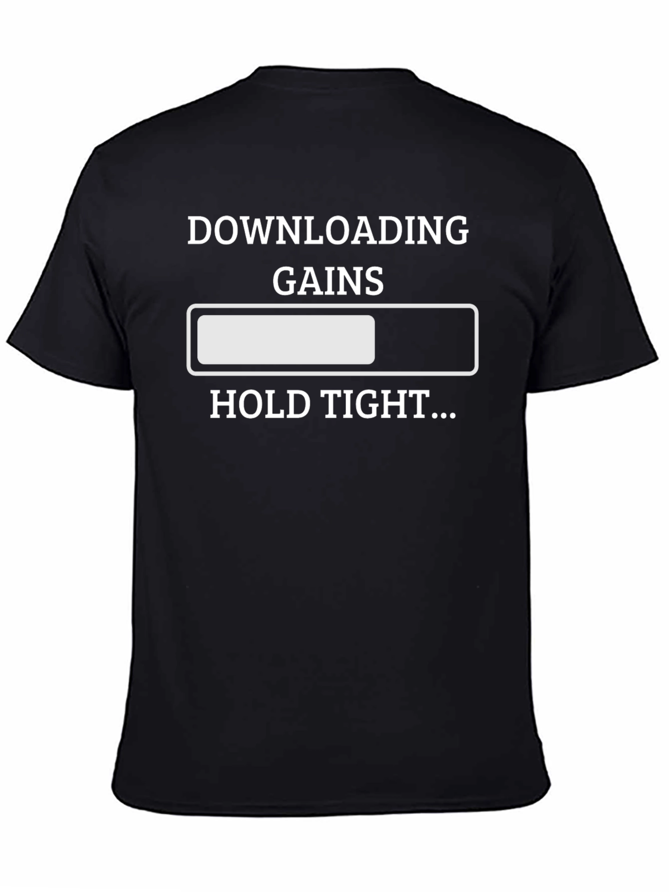 Downloading Gains Funny Workout T-Shirt