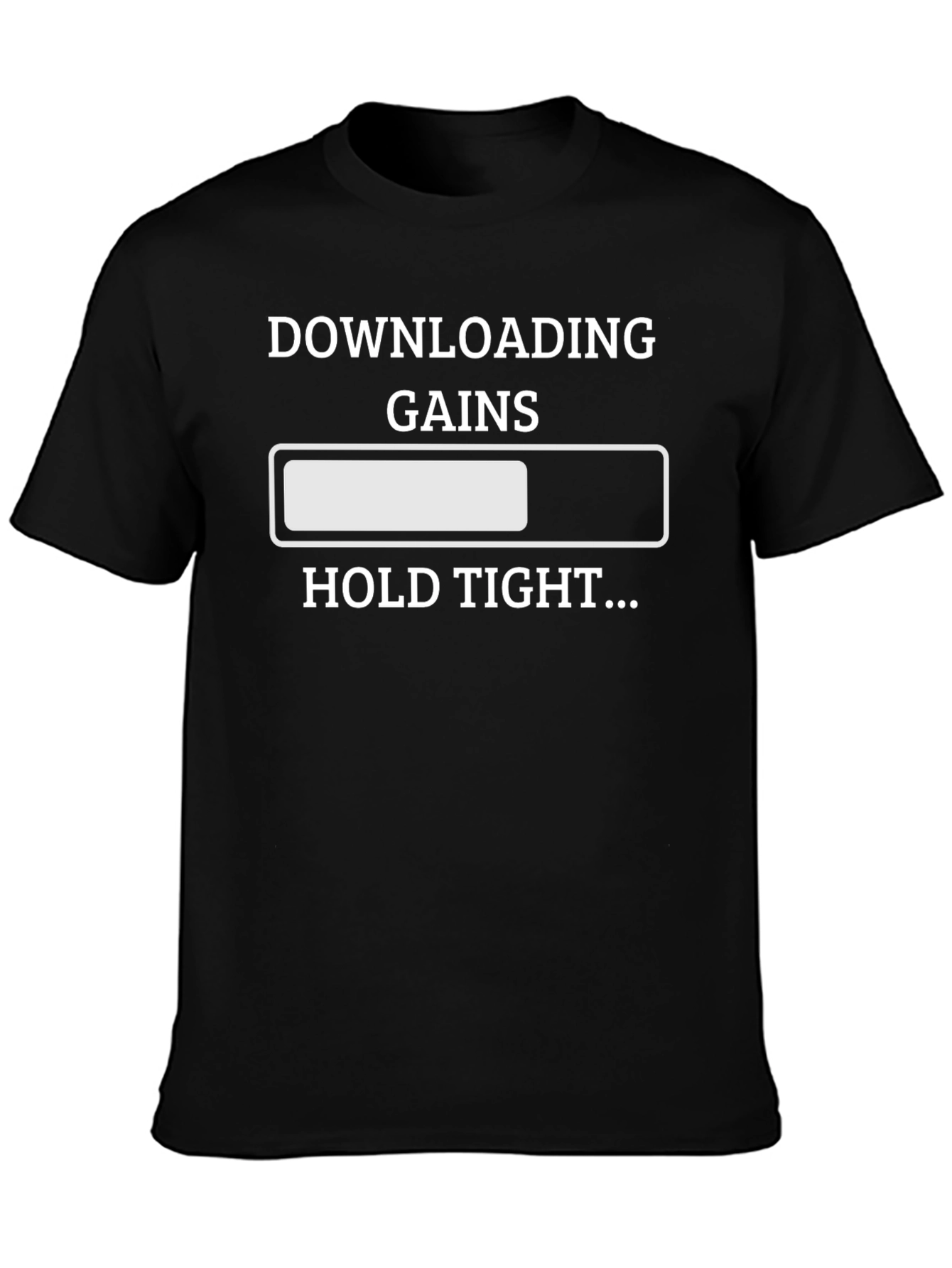Downloading Gains Funny Workout T-Shirt