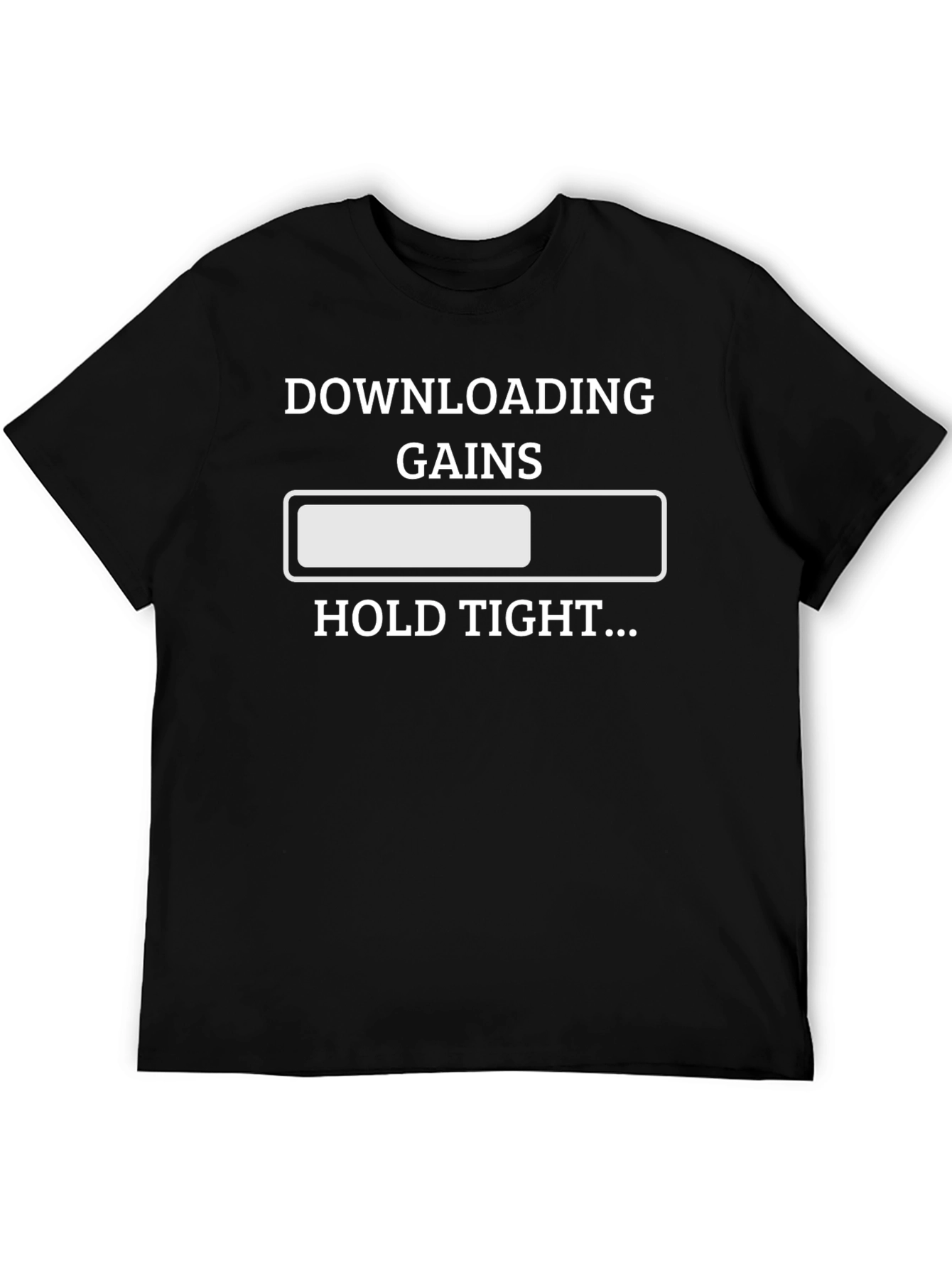 Downloading Gains Funny Workout T-Shirt