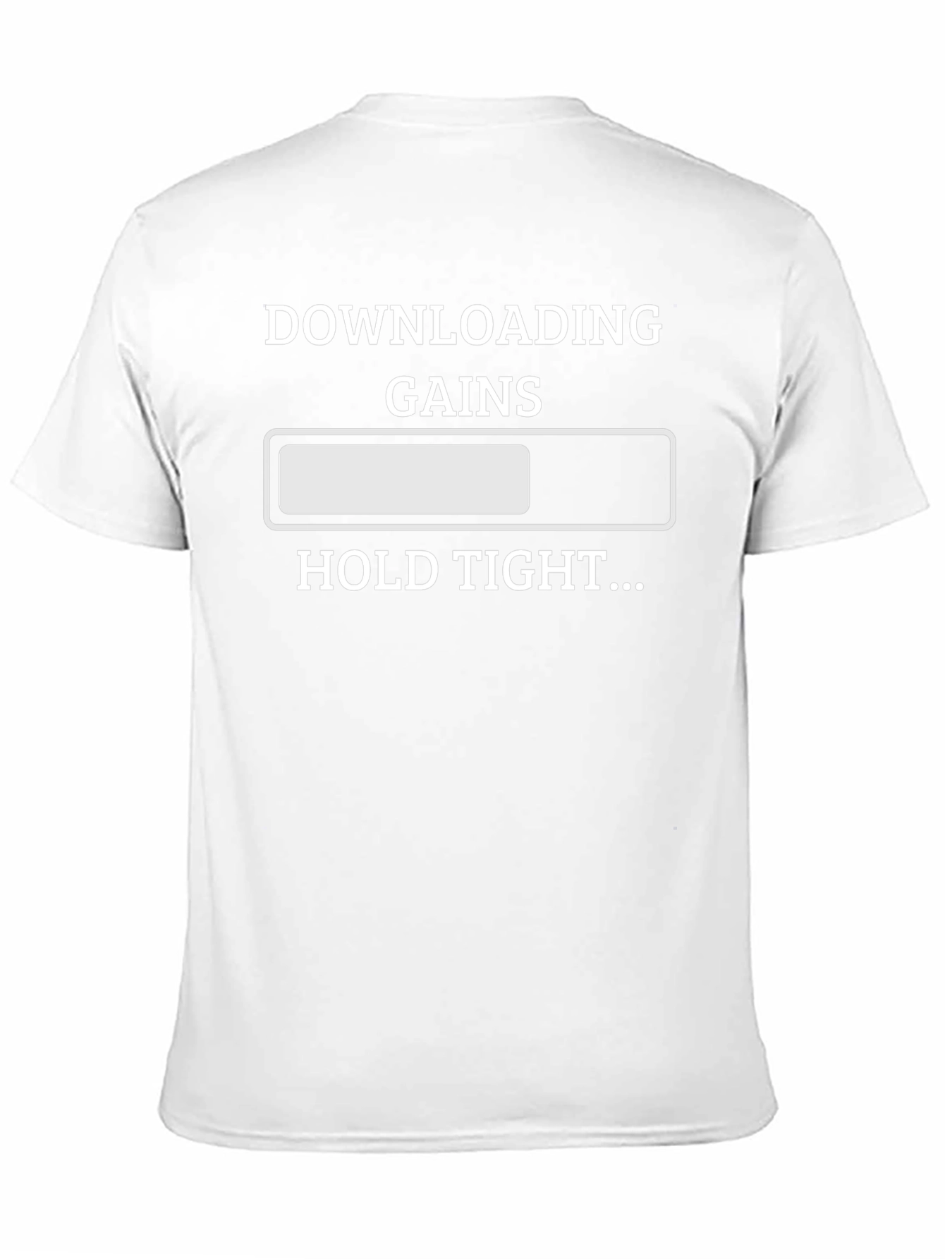 Downloading Gains Funny Workout T-Shirt