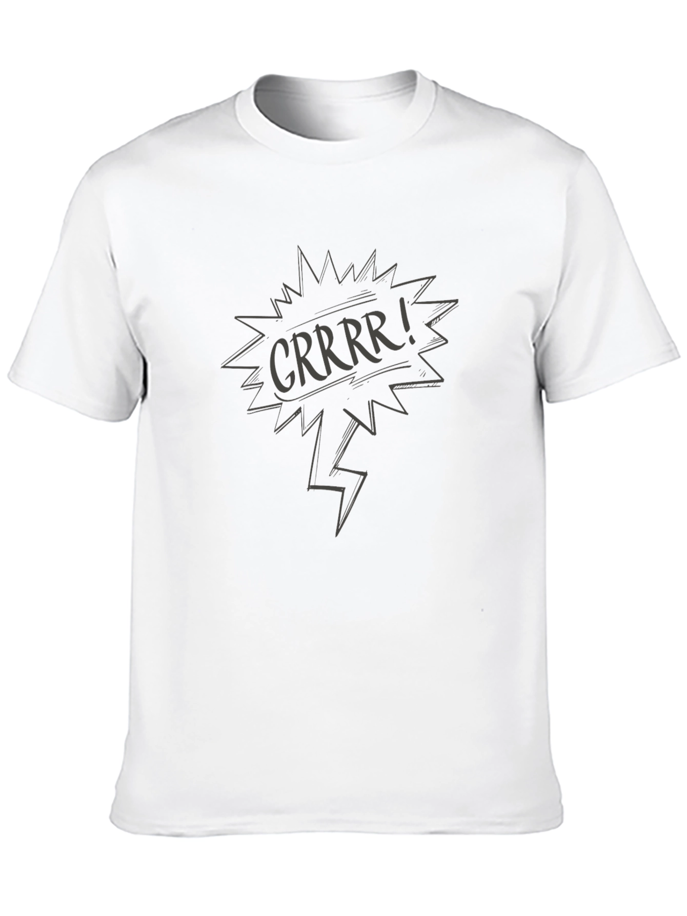 CRRRR! Graphic Print Black T-Shirt