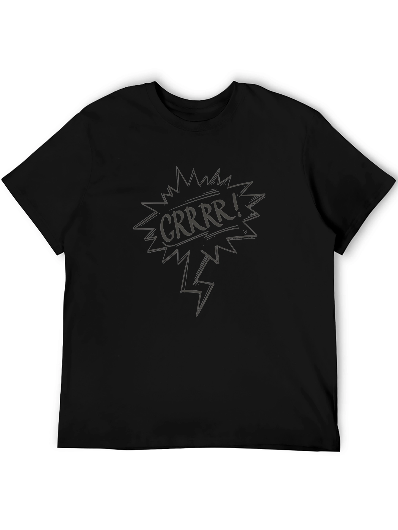 CRRRR! Graphic Print Black T-Shirt