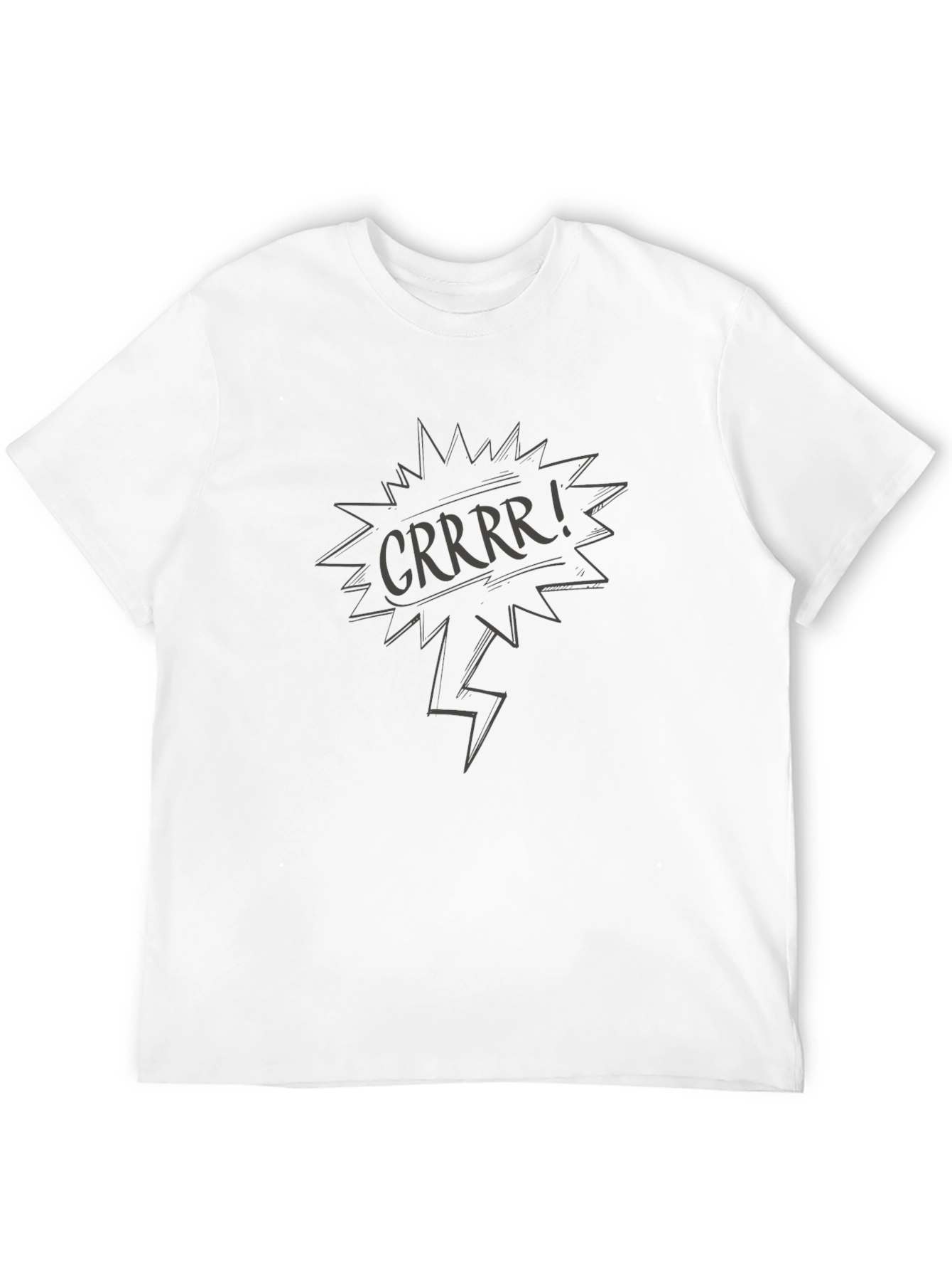 CRRRR! Graphic Print Black T-Shirt
