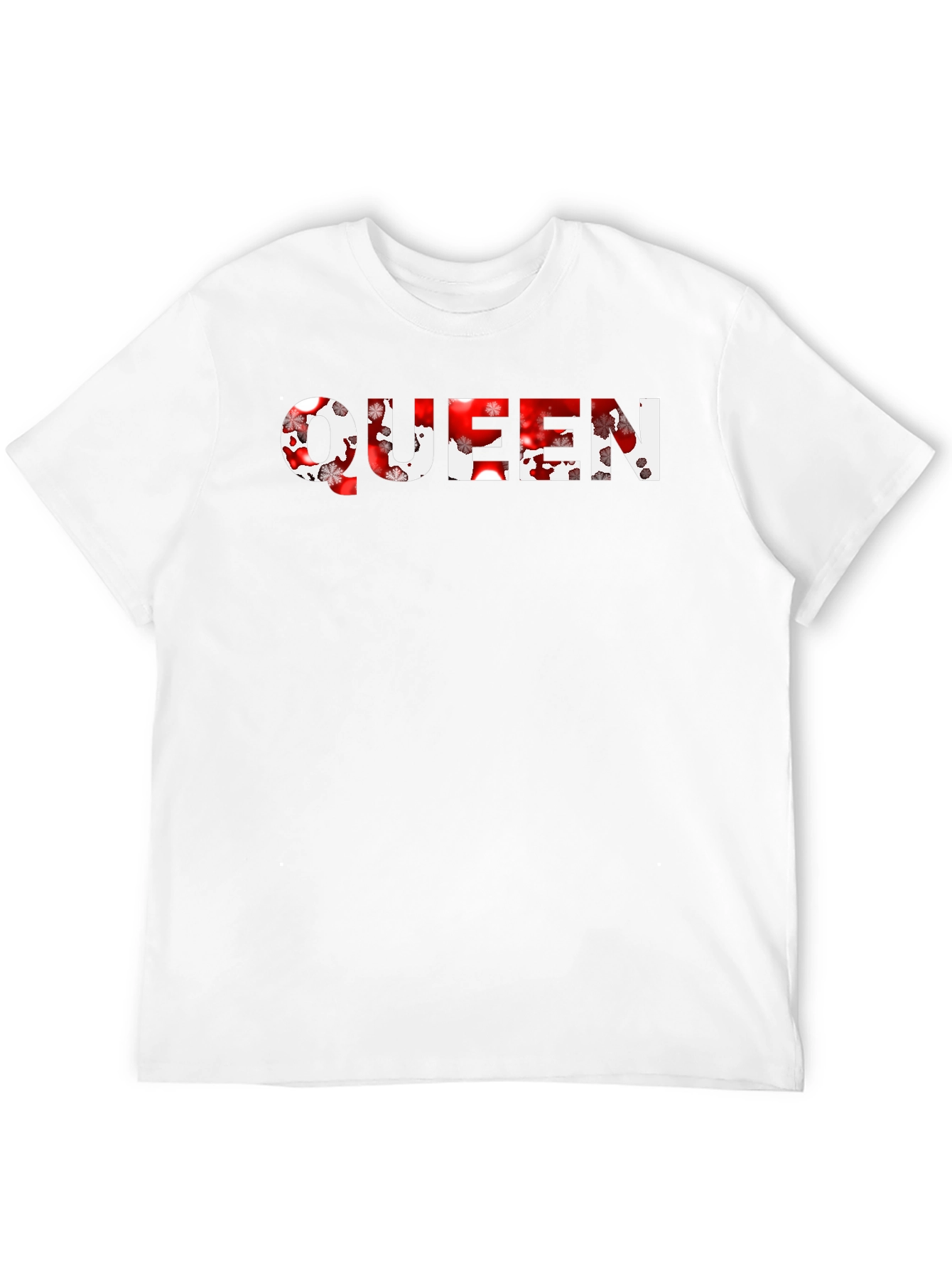 Queen Floral Print Black T-Shirt