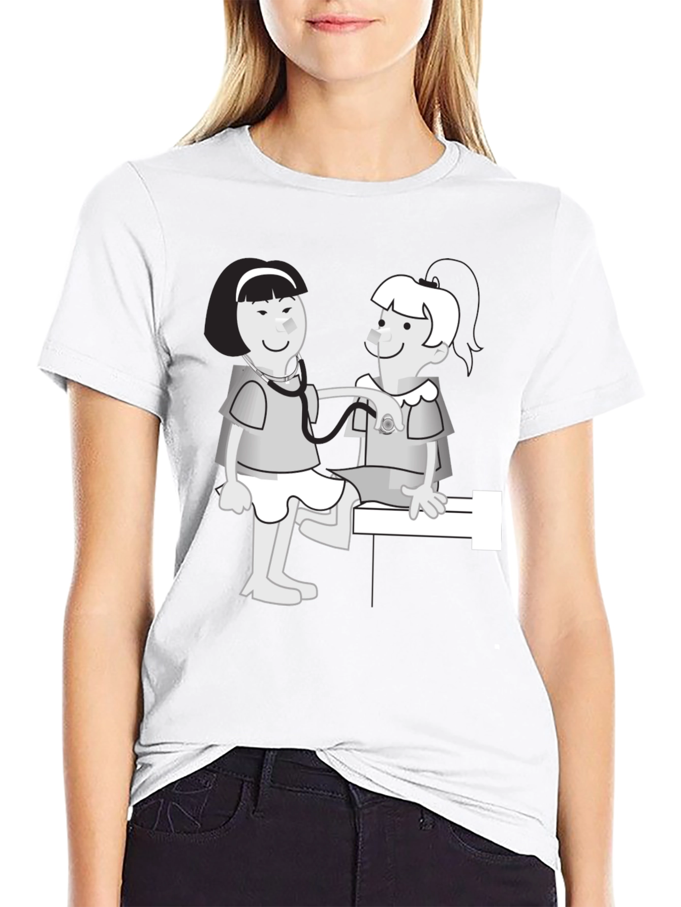 Cartoon Doctor T-Shirt - Novelty Graphic Tee