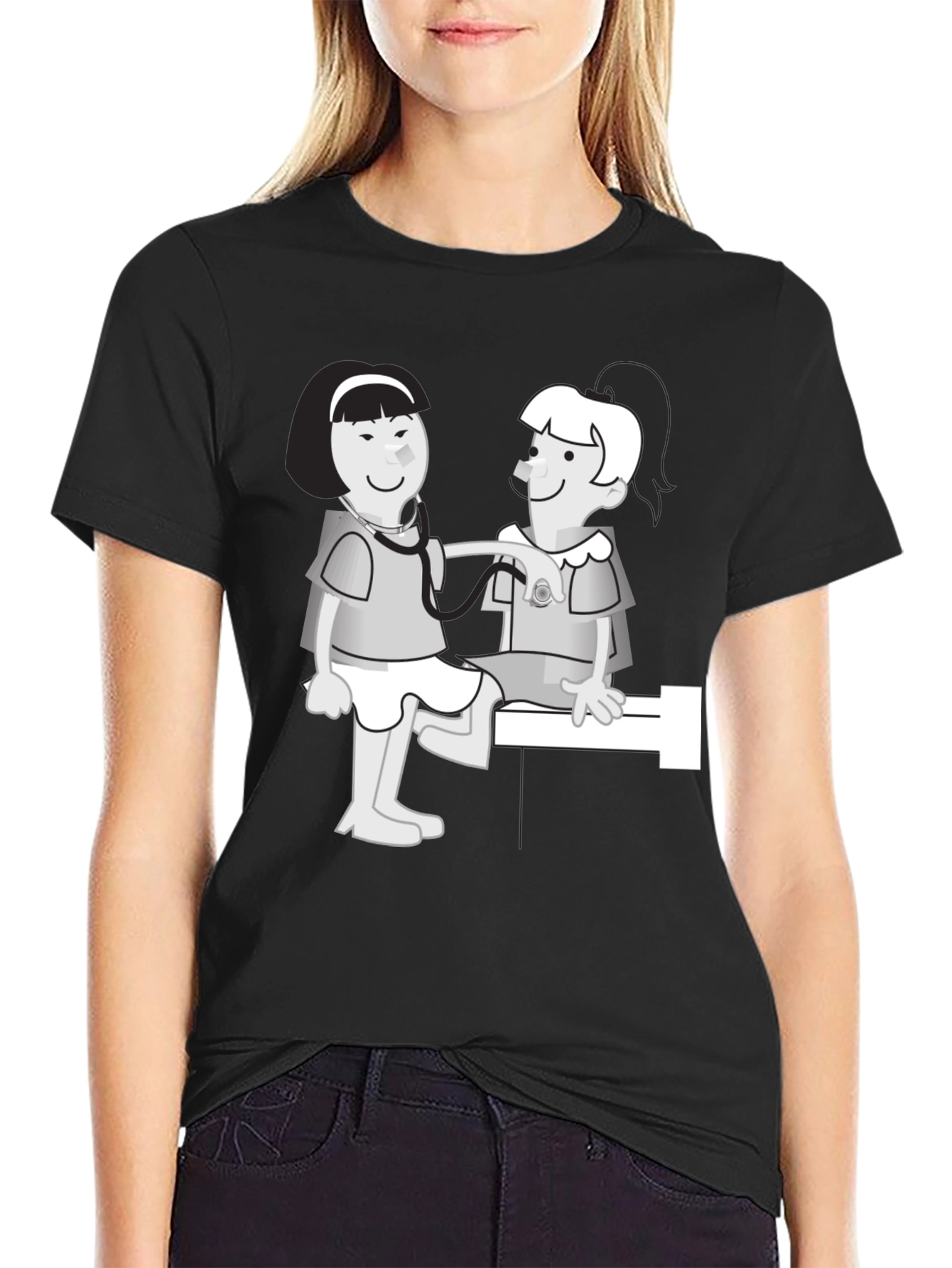 Cartoon Doctor T-Shirt - Novelty Graphic Tee