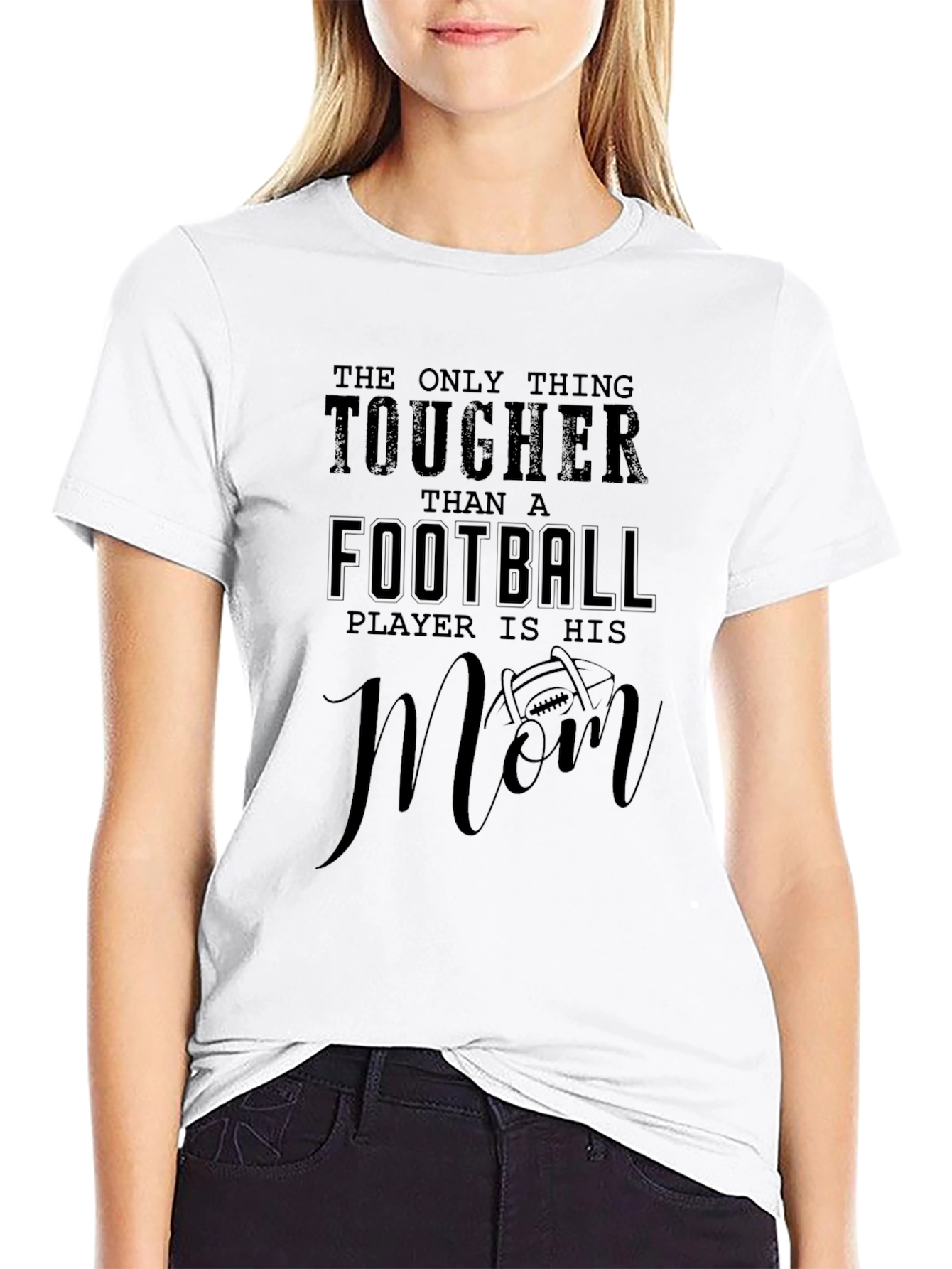 Tougher Than a Football Players Mom T-Shirt