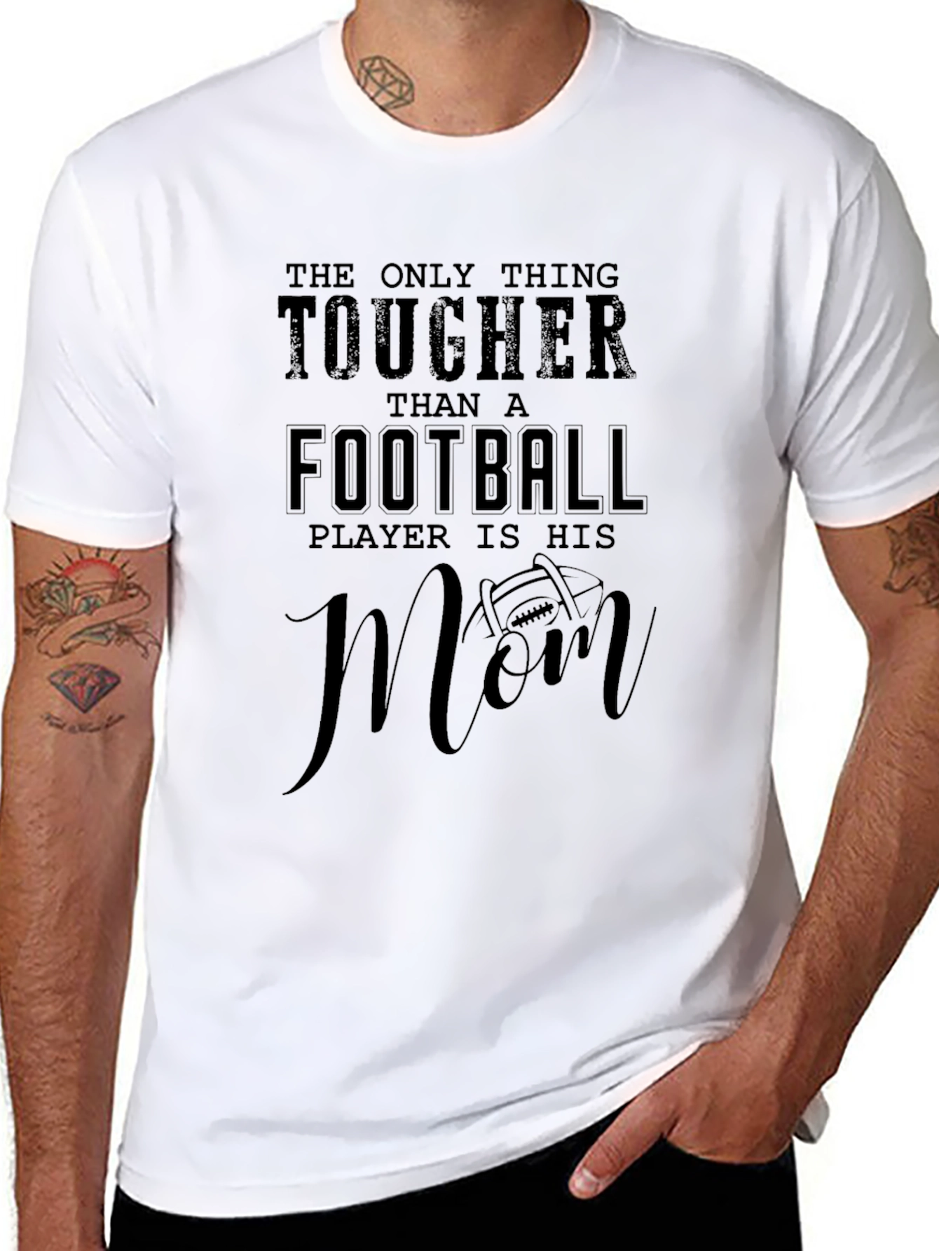 Tougher Than a Football Players Mom T-Shirt