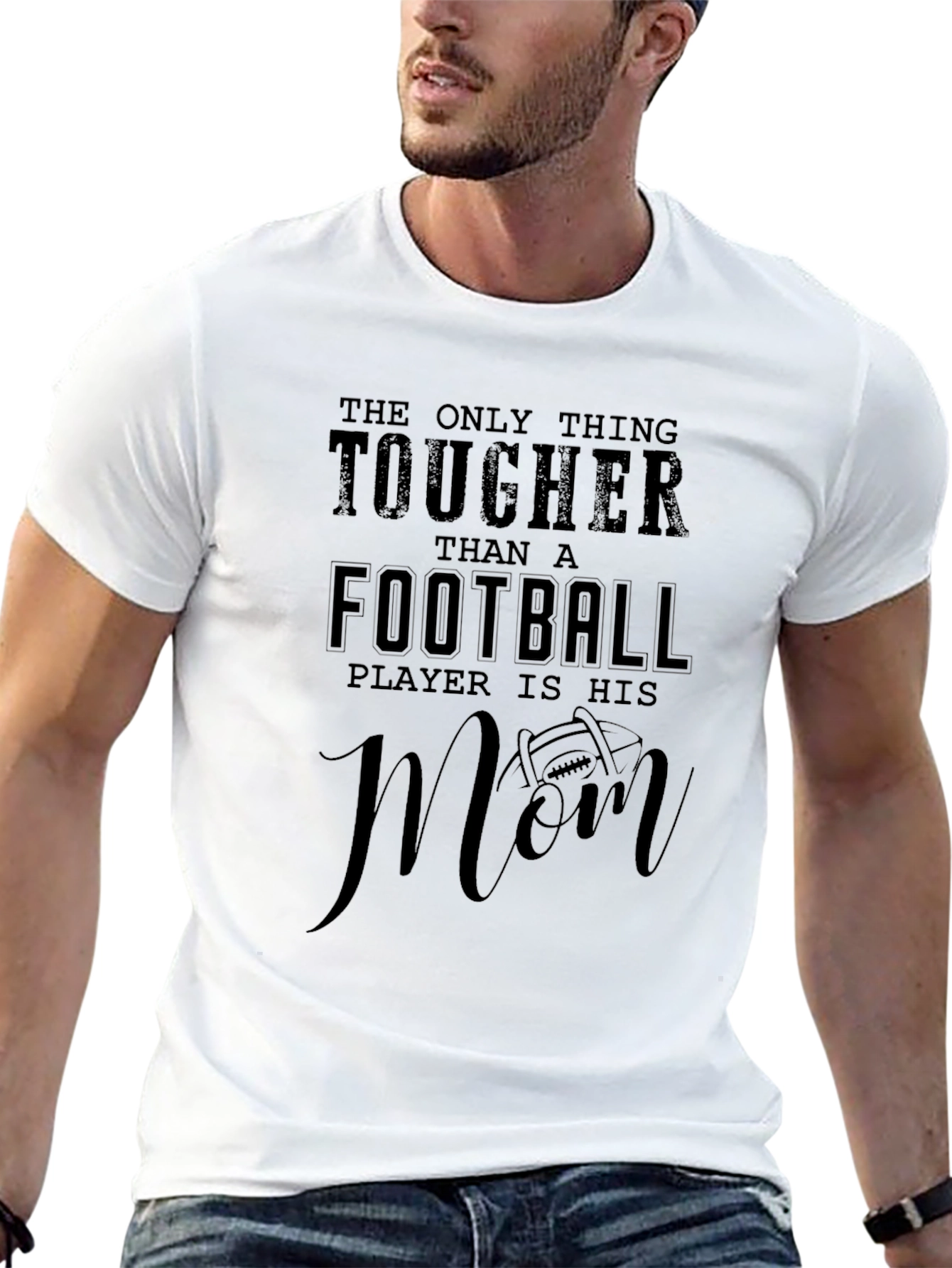 Tougher Than a Football Players Mom T-Shirt
