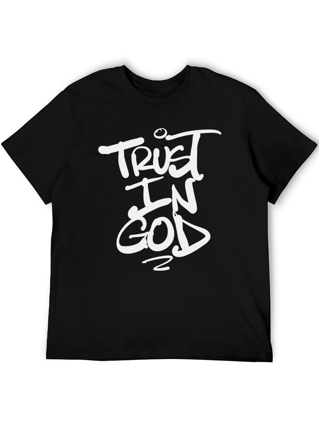 Trust in God Graphic Black T-Shirt