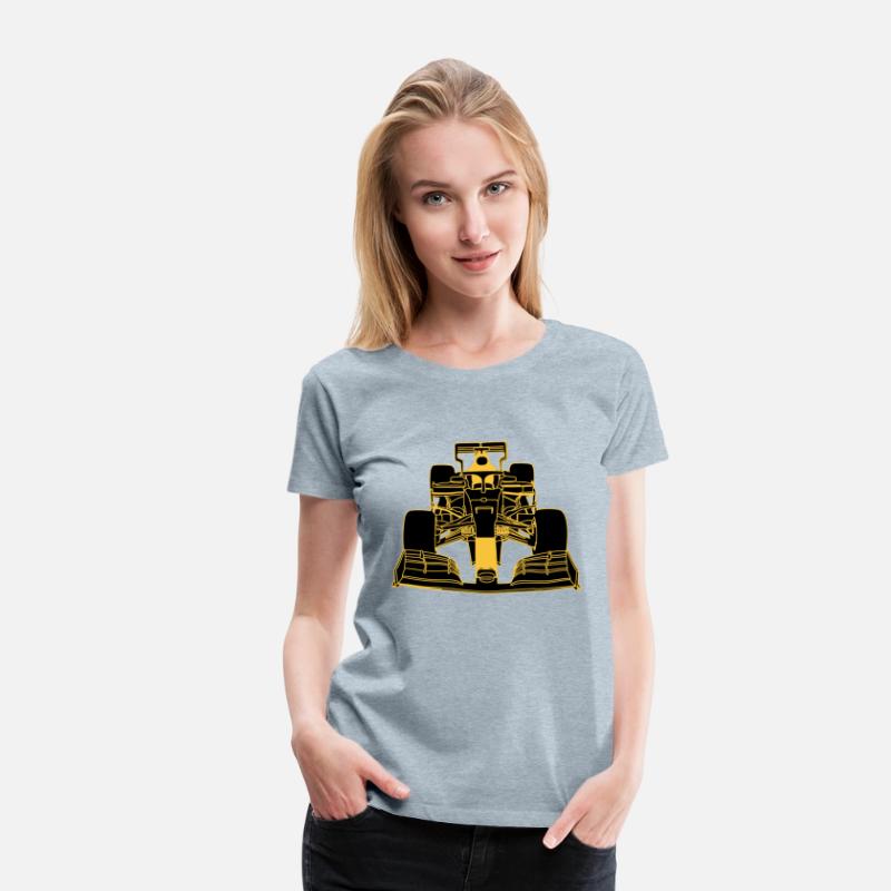 Racing car formula racing car yellow