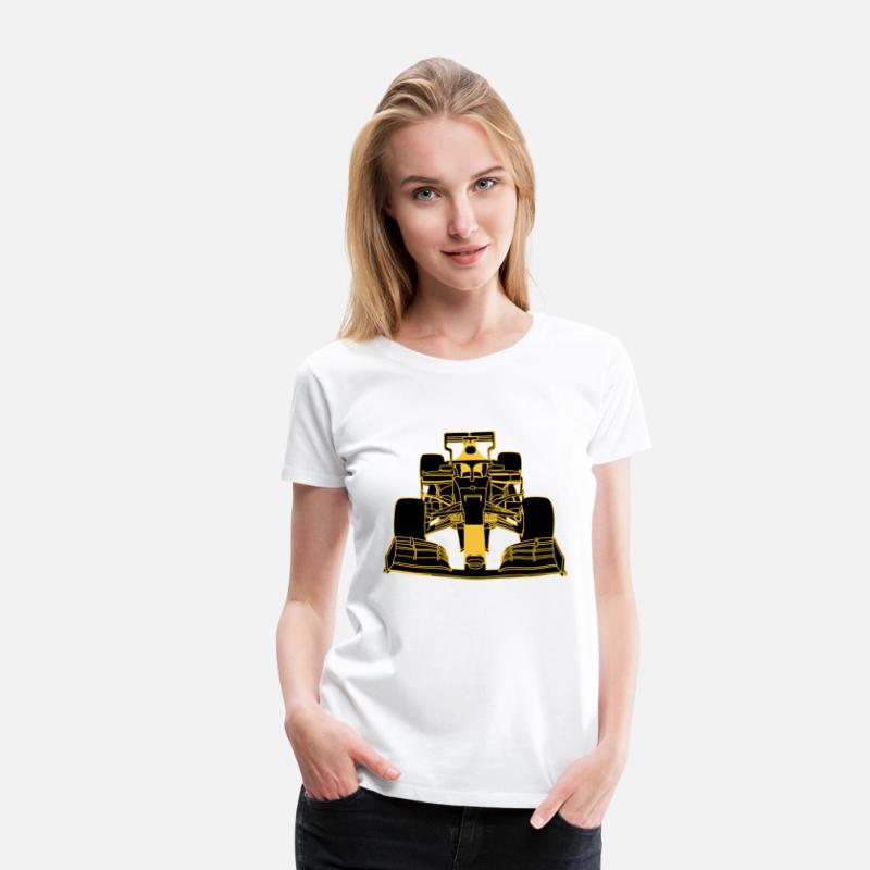 Racing car formula racing car yellow