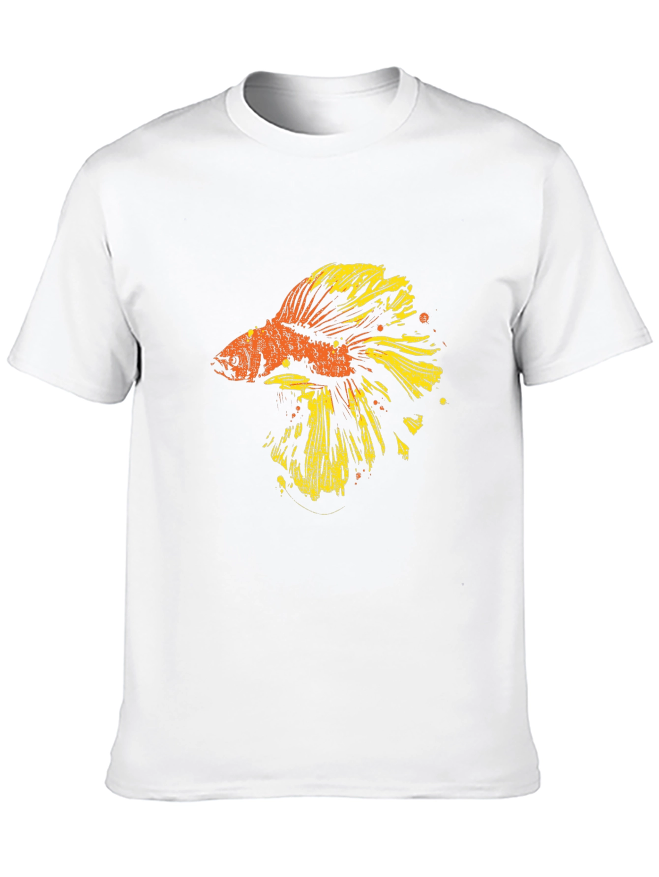 Betta Fish Graphic T-Shirt - Black