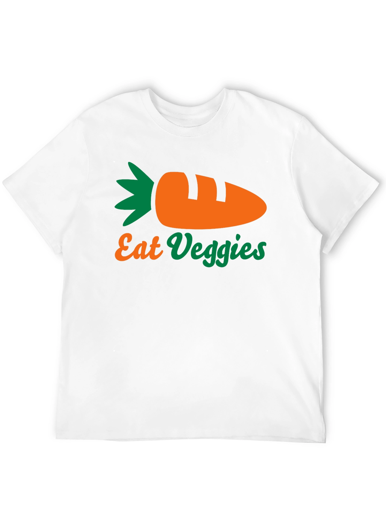 Eat Veggies T-Shirt - Black Carrot Design