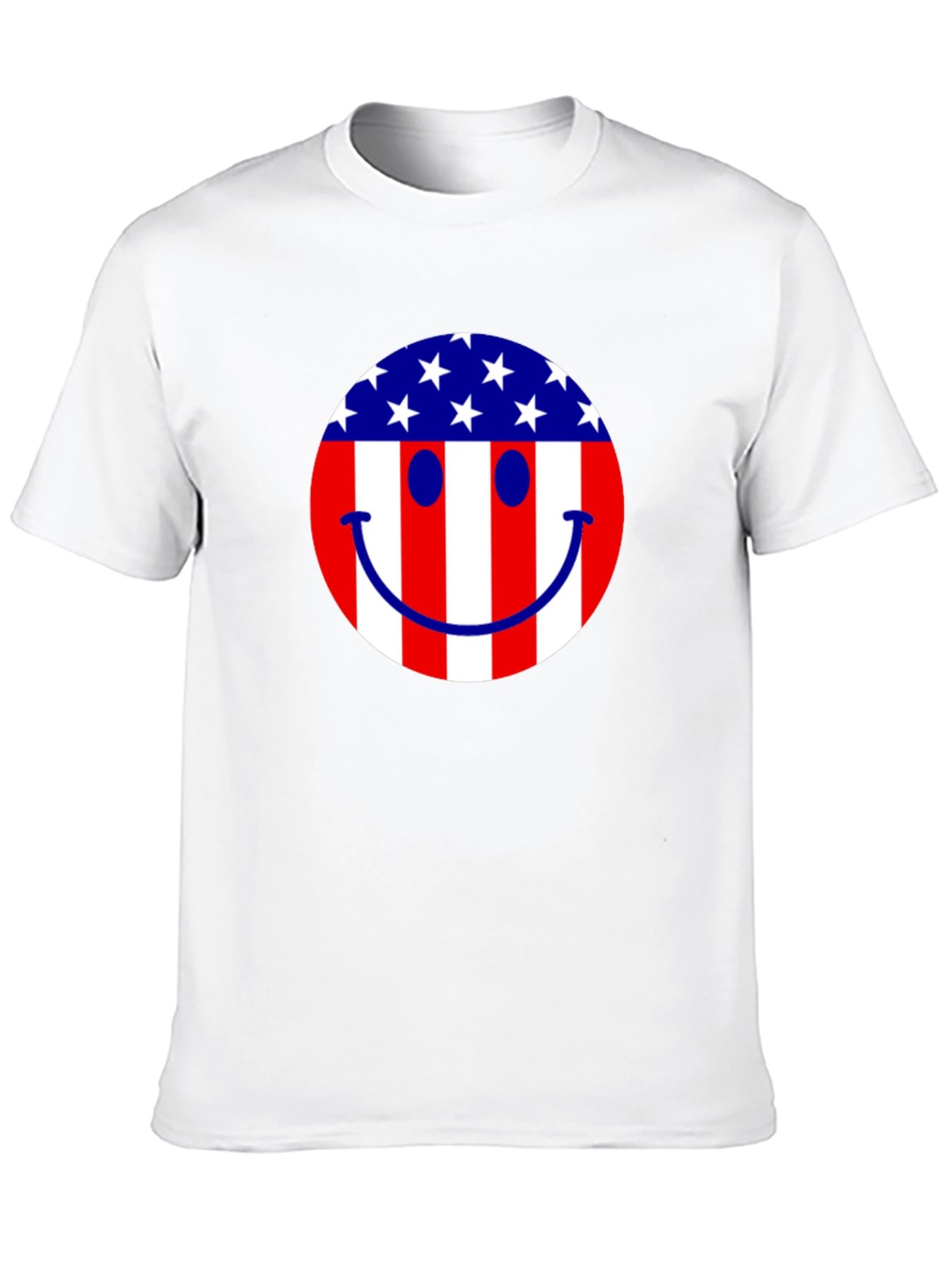American Flag Smiley Face T-Shirt