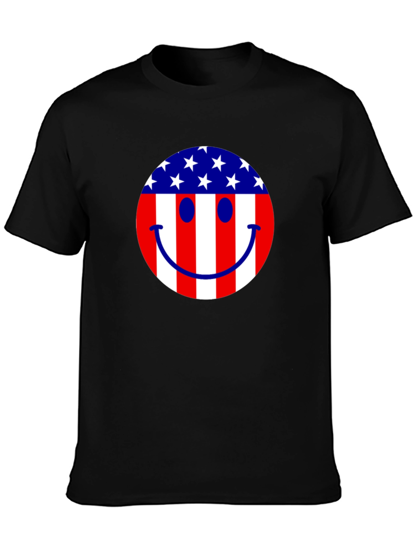 American Flag Smiley Face T-Shirt