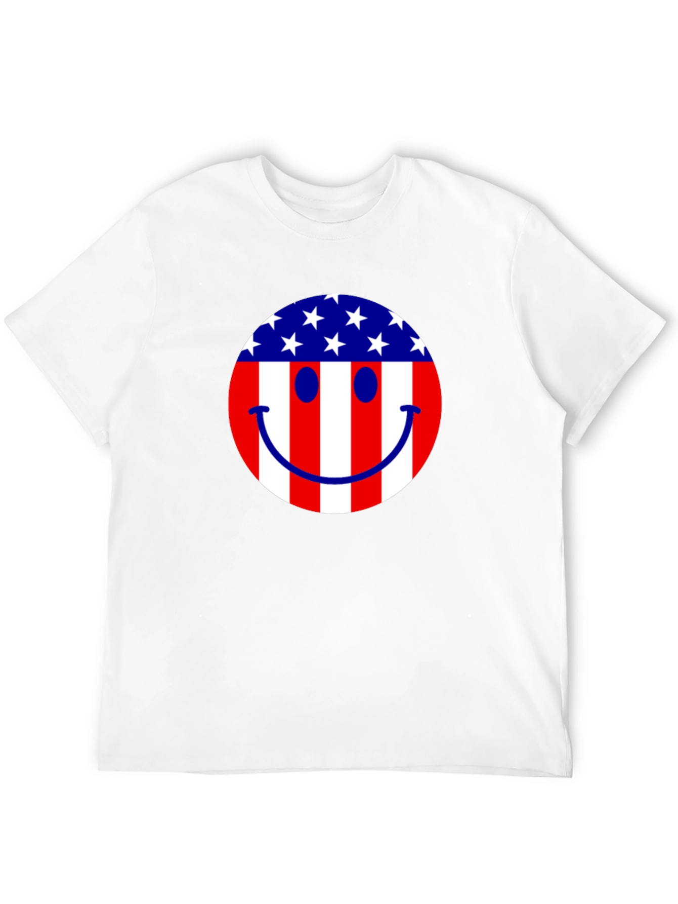 American Flag Smiley Face T-Shirt