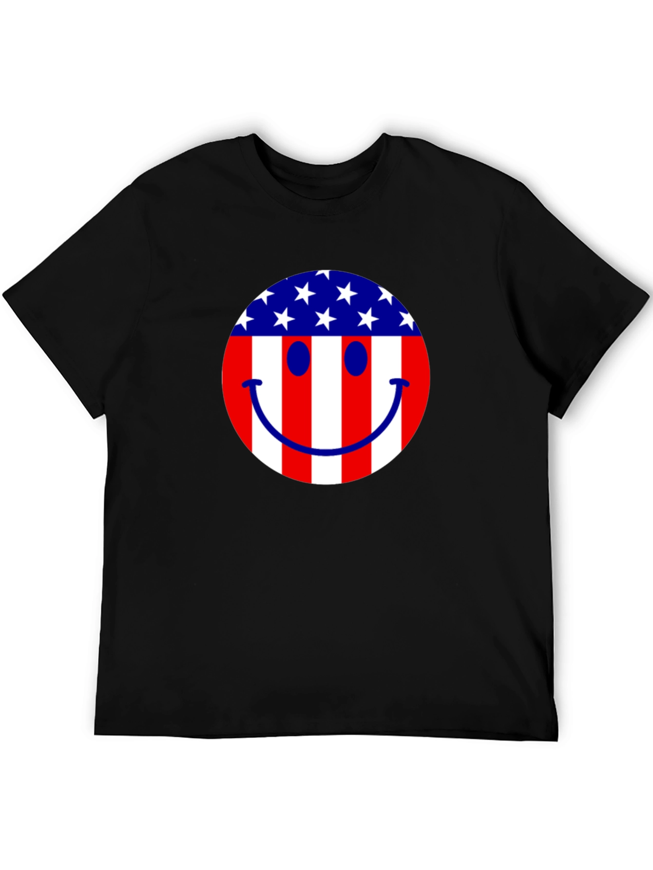 American Flag Smiley Face T-Shirt