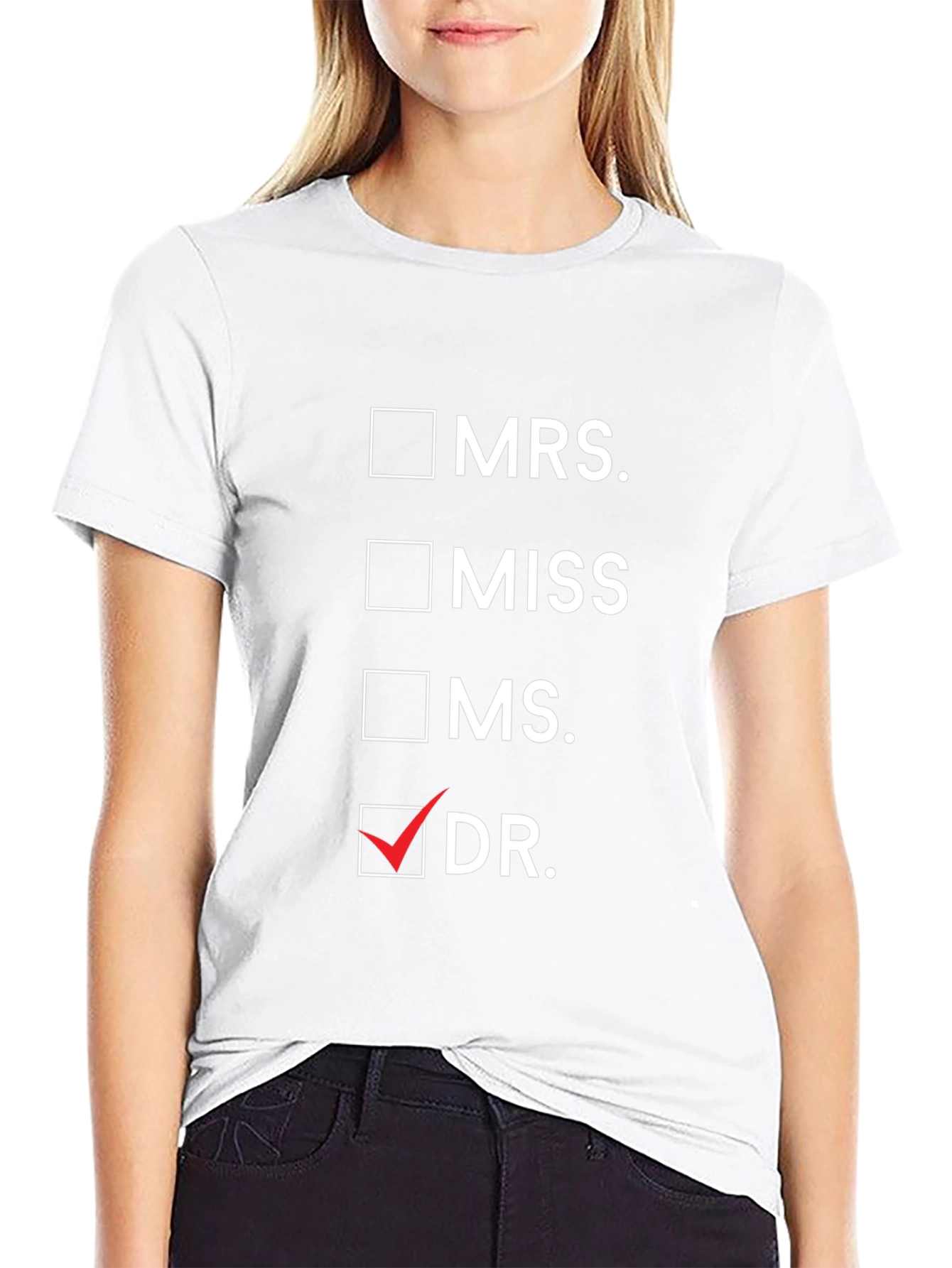 Novelty Dr. Checkbox T-Shirt - Black