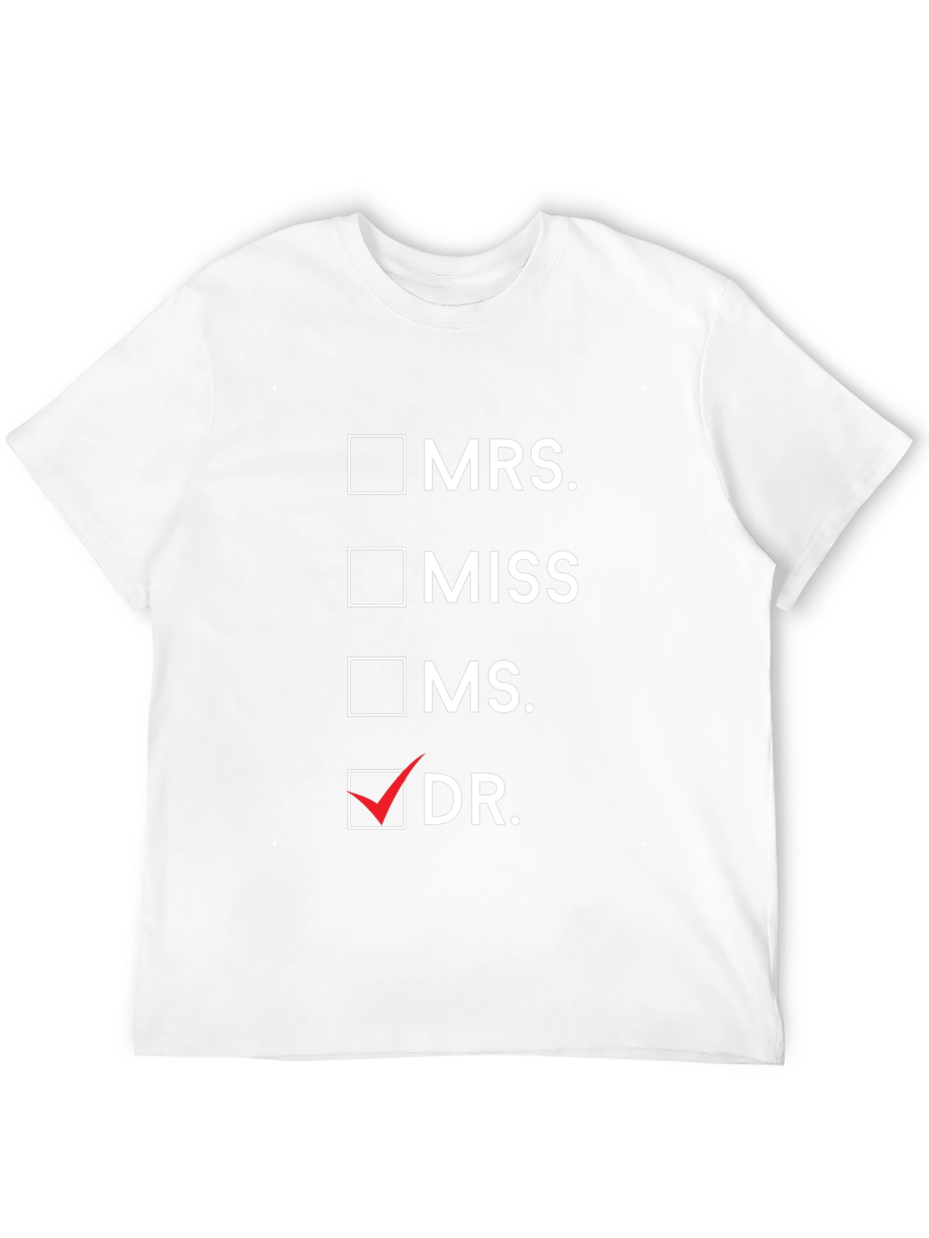 Novelty Dr. Checkbox T-Shirt - Black