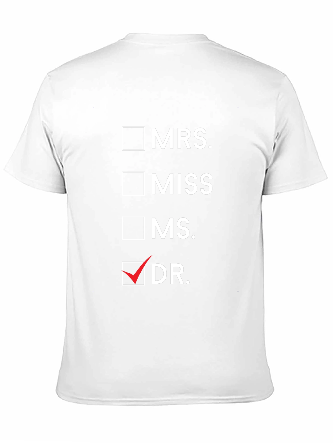 Novelty Dr. Checkbox T-Shirt - Black